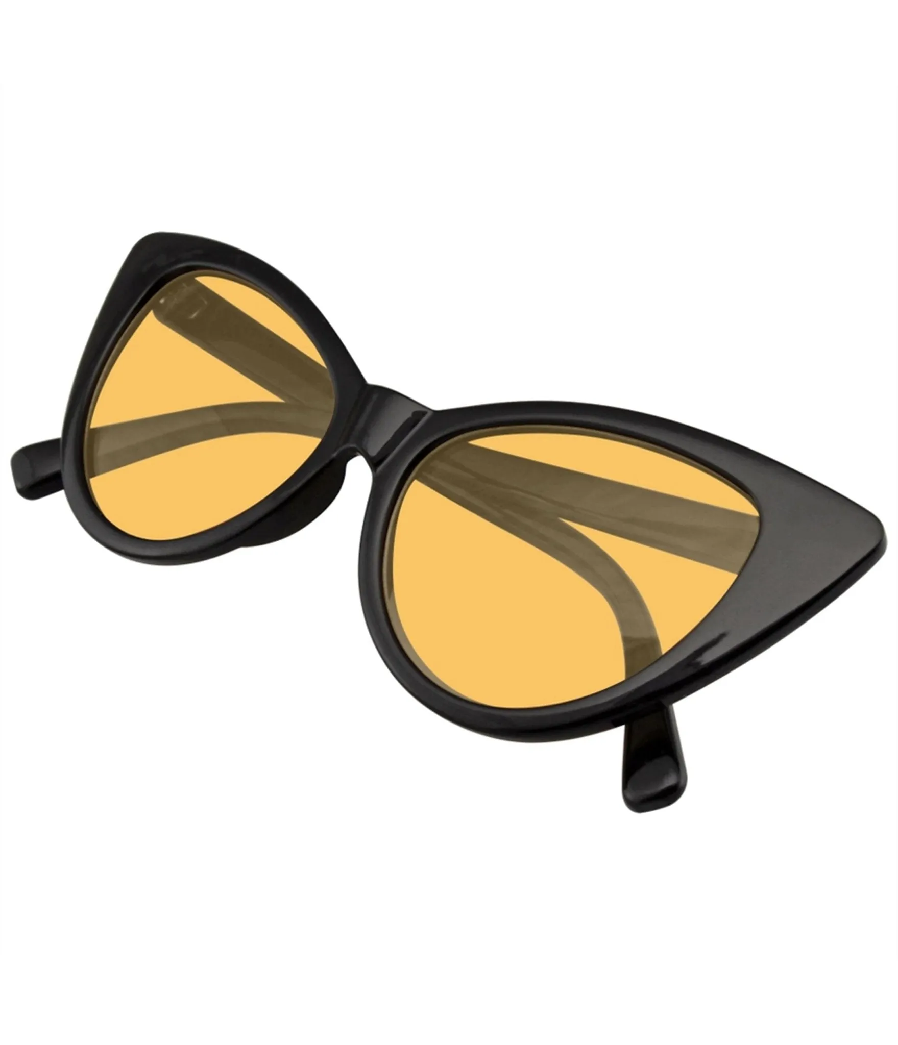 Retro Black & Orange Lens Cat Eye Sunglasses sold by Unique Vintage product image thumbnail 3