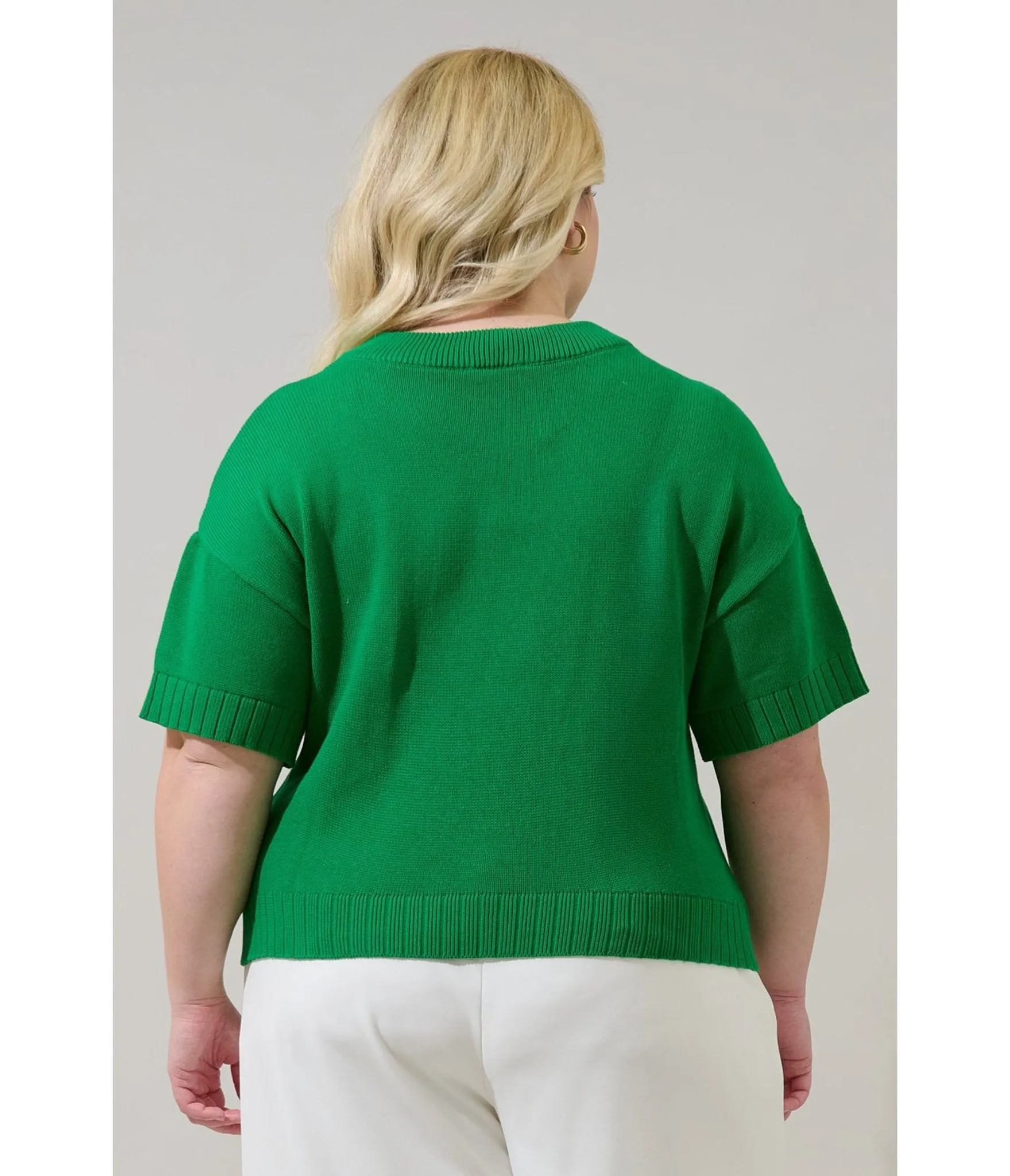 Plus Size Green Ladybug Drop Shoulder Sweater sold by Unique Vintage product image thumbnail 2