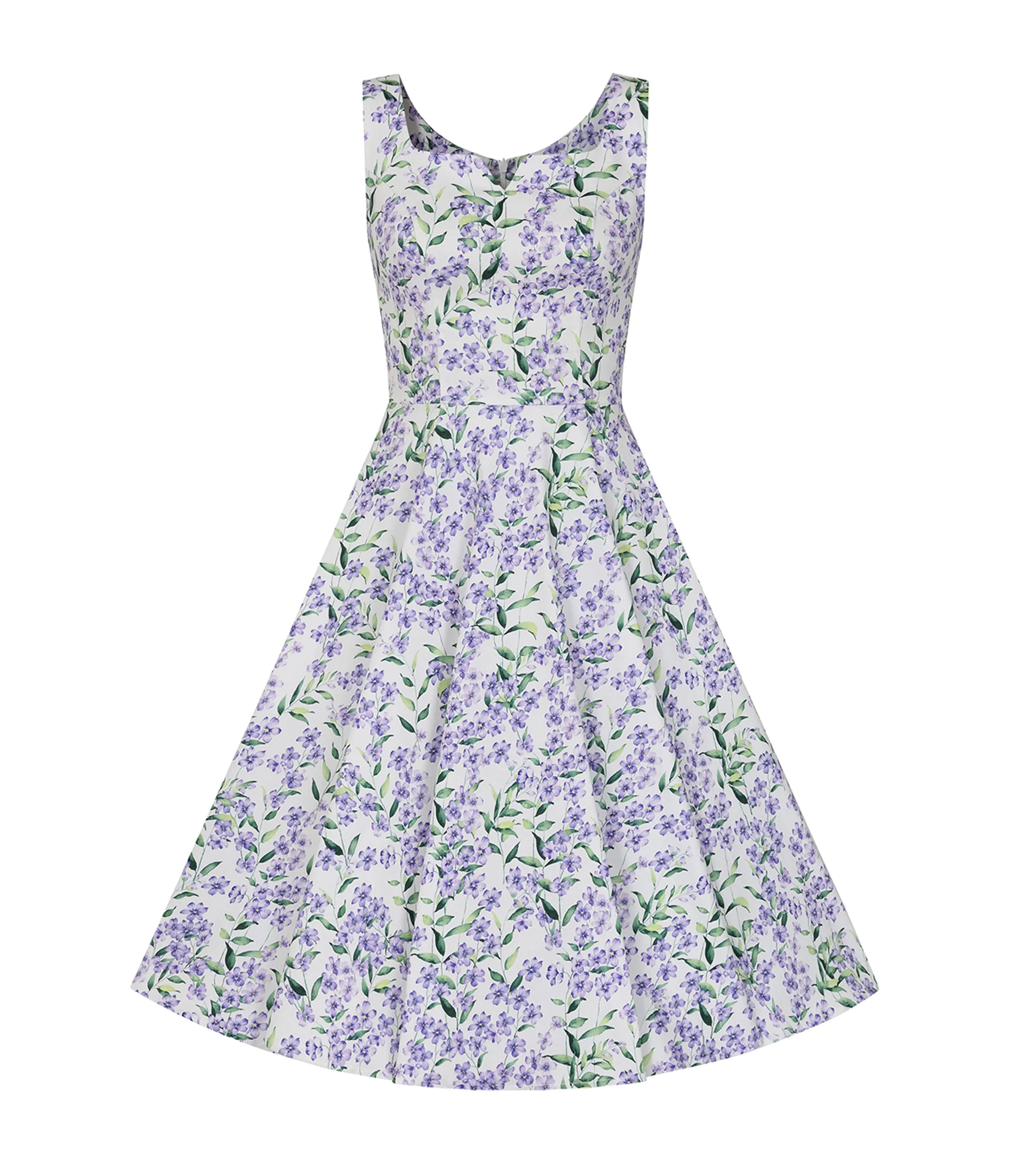 Lilac Meadow Swing Dress sold by Unique Vintage product image thumbnail 4