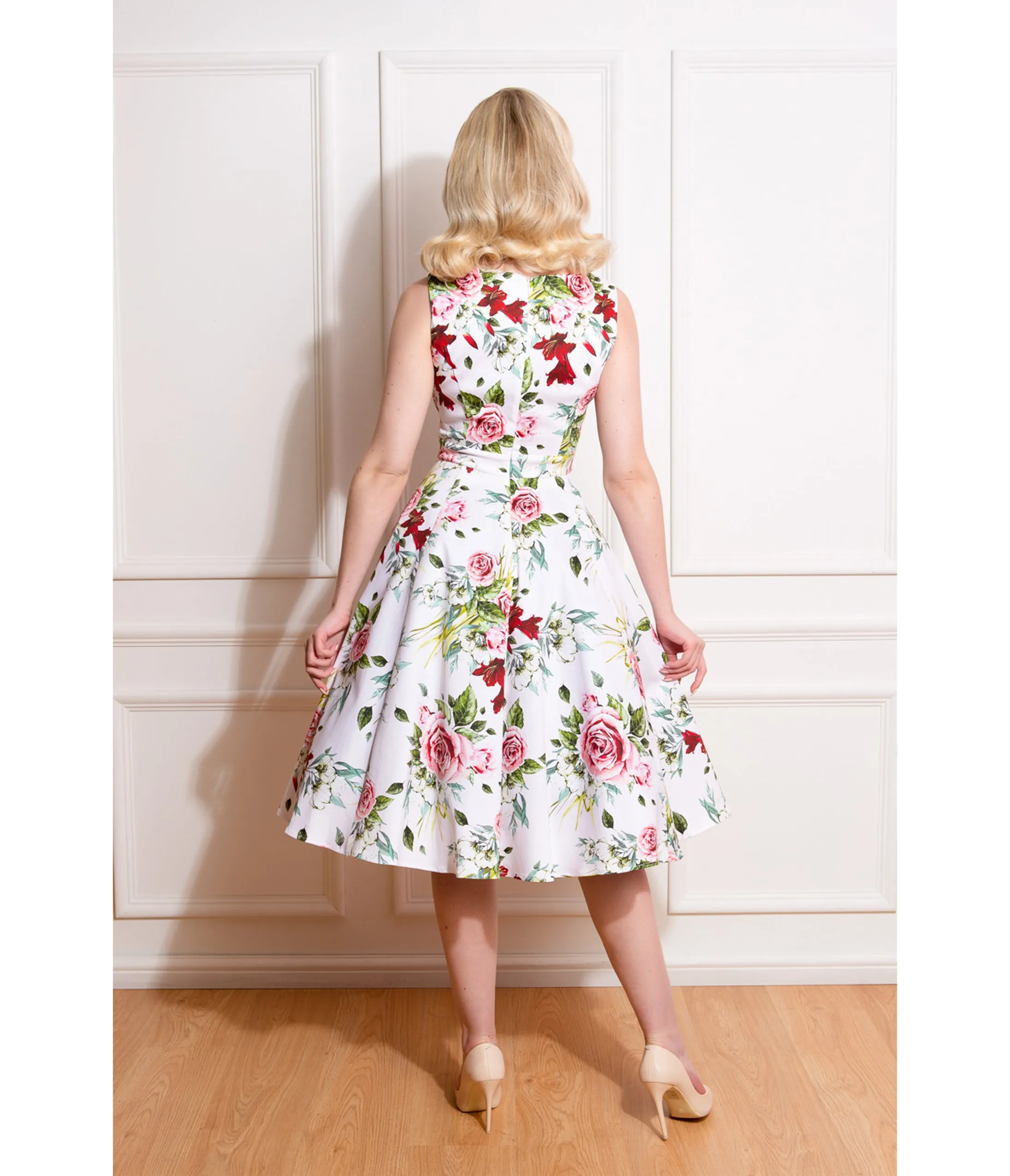 Floral Print Carole Swing Dress sold by Unique Vintage product image thumbnail 2
