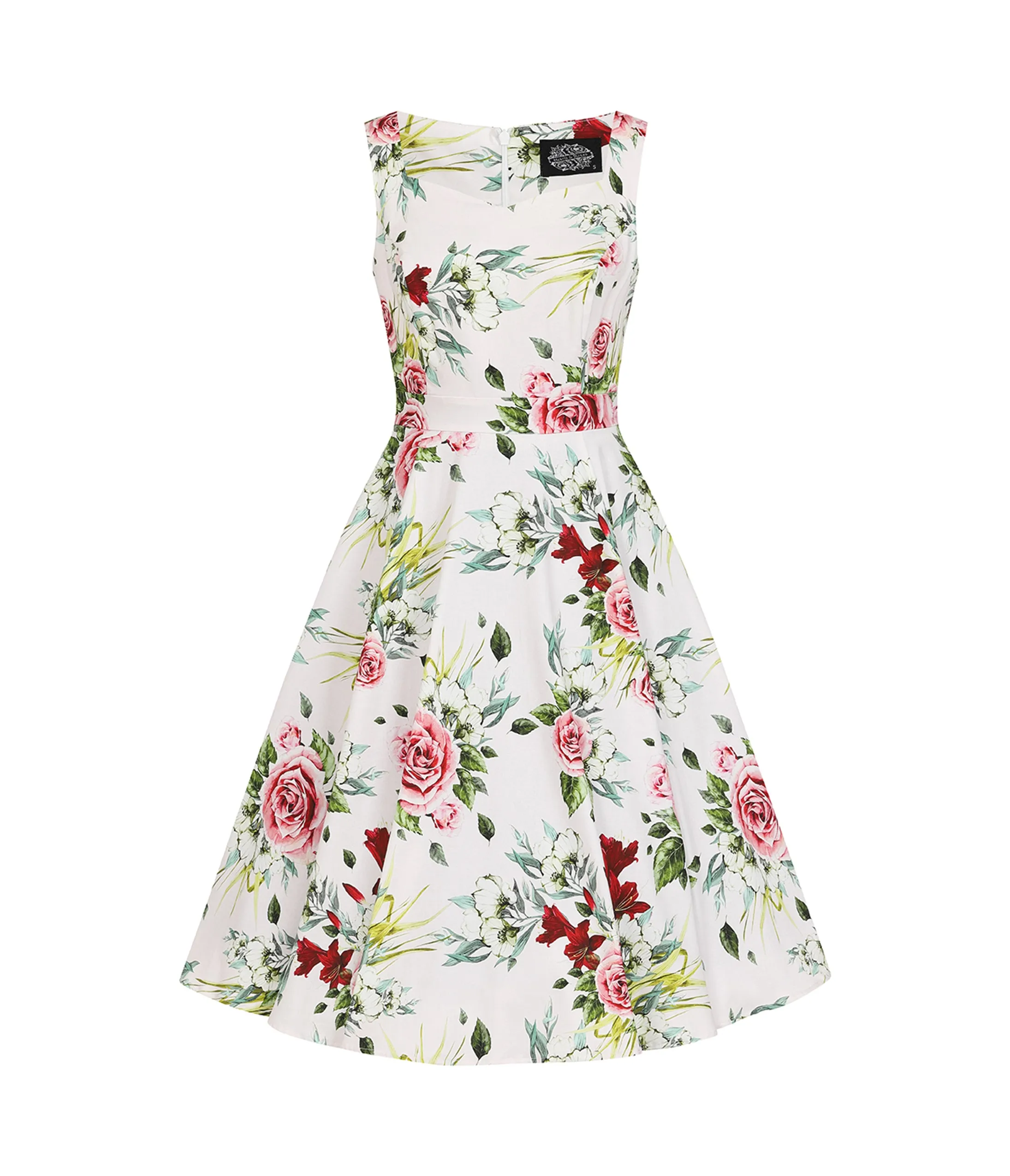 Plus Size Floral Print Carole Swing Dress sold by Unique Vintage product image thumbnail 3