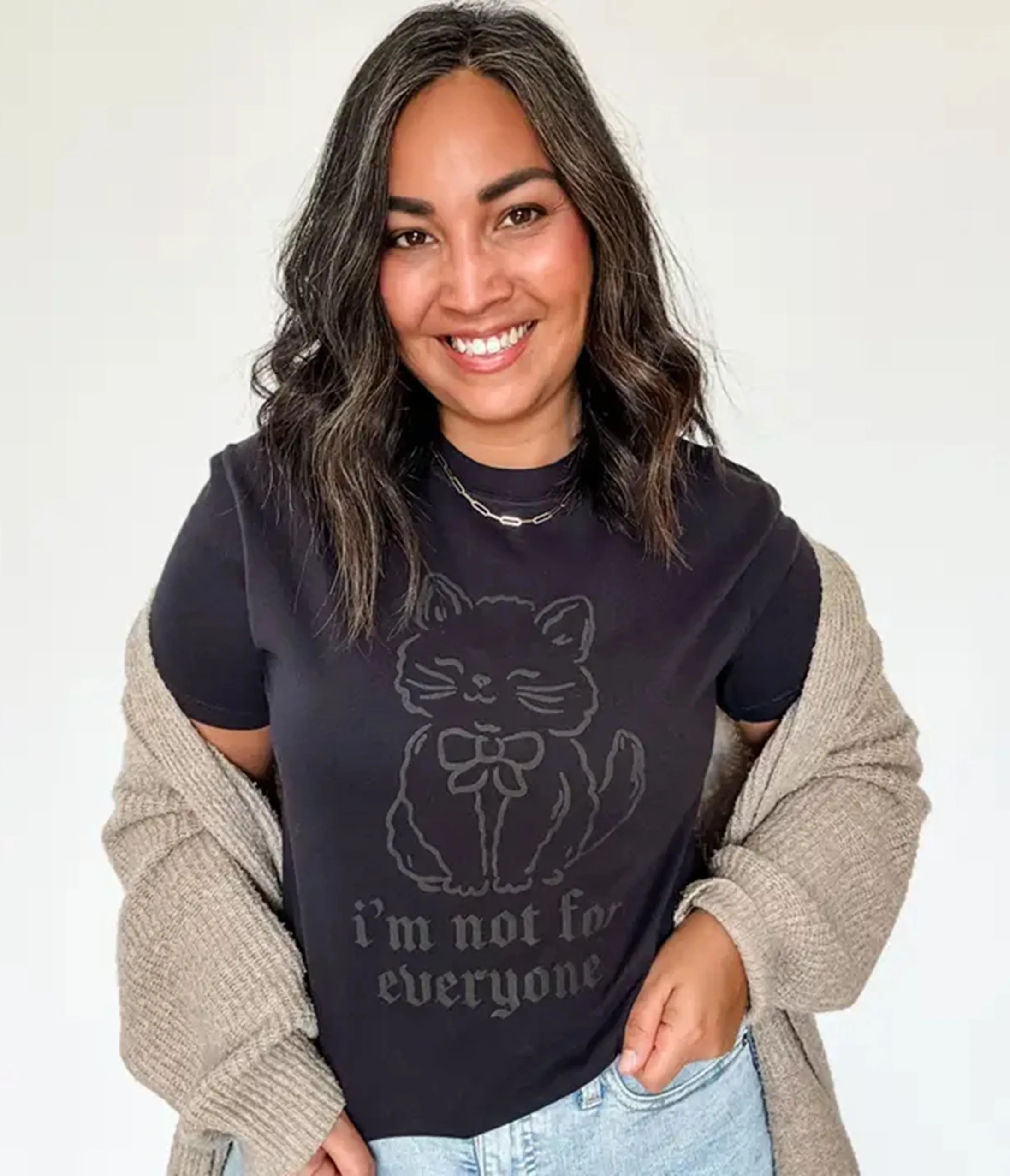 Not For Everyone Cat Unisex Graphic Tee sold by Unique Vintage