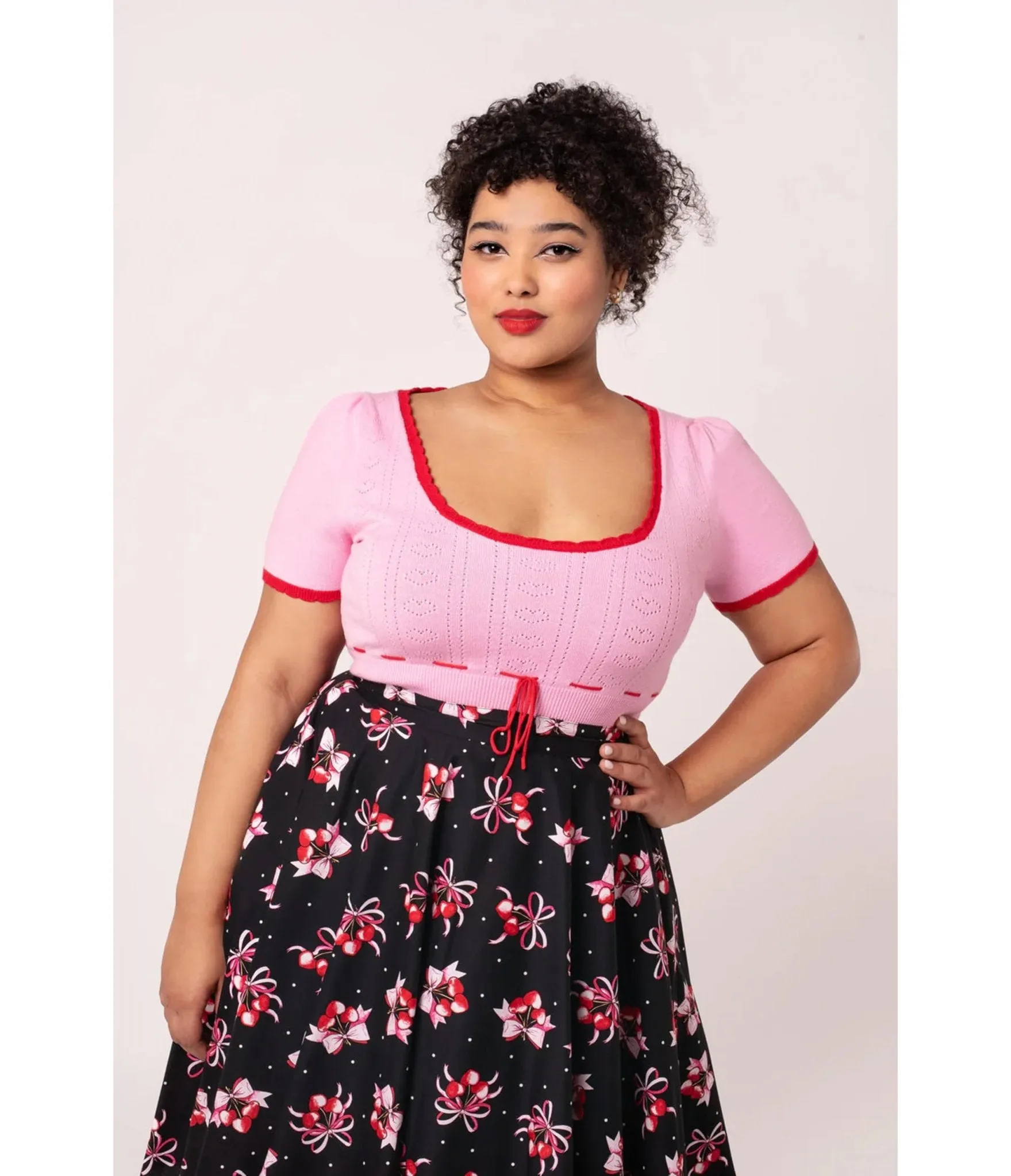 Hell Bunny Pink Hannah Top sold by Unique Vintage product image thumbnail 4