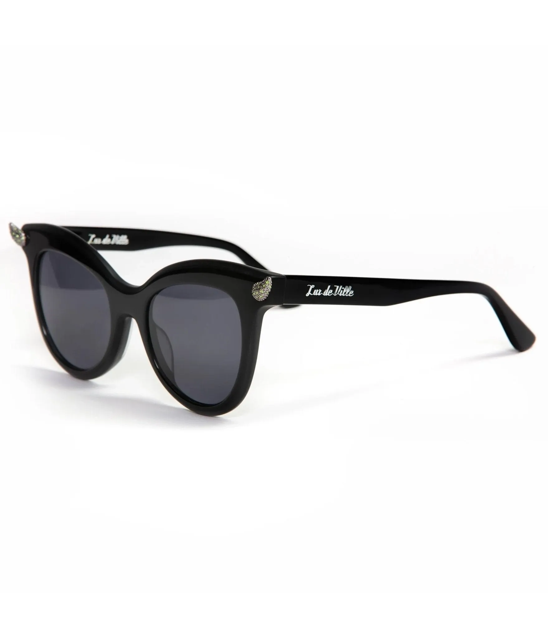 Lux De Ville Black Deville Sunglasses sold by Unique Vintage product image thumbnail 3