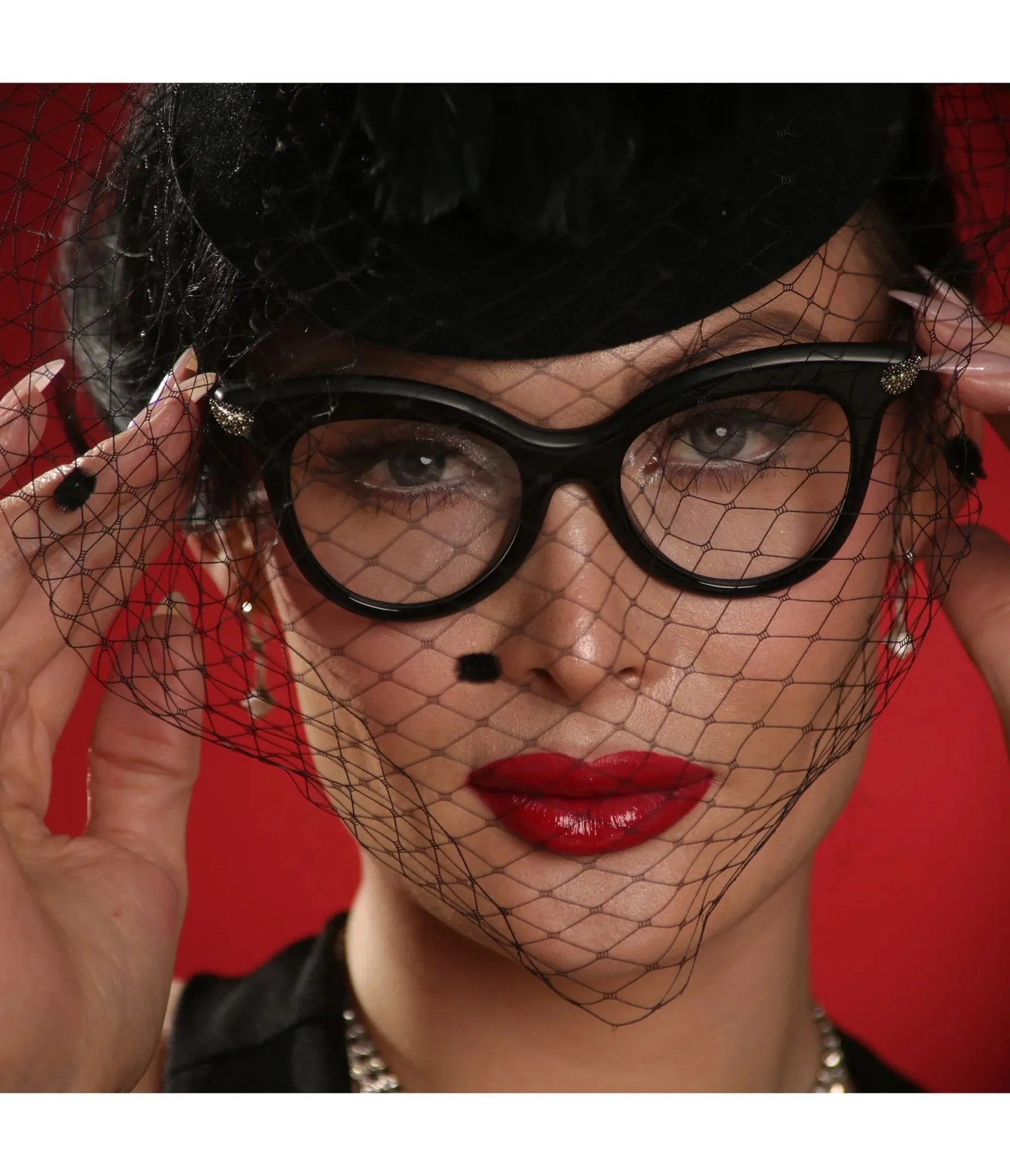 Lux De Ville Black Deville Sunglasses sold by Unique Vintage product image thumbnail 2