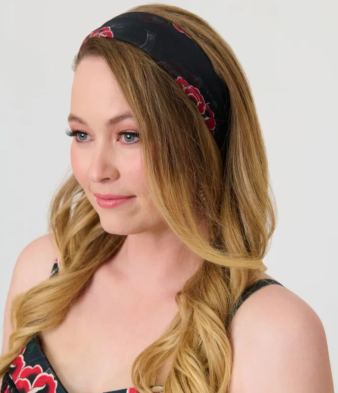Unique Vintage Western Roses Hair Scarf made by Unique Vintage