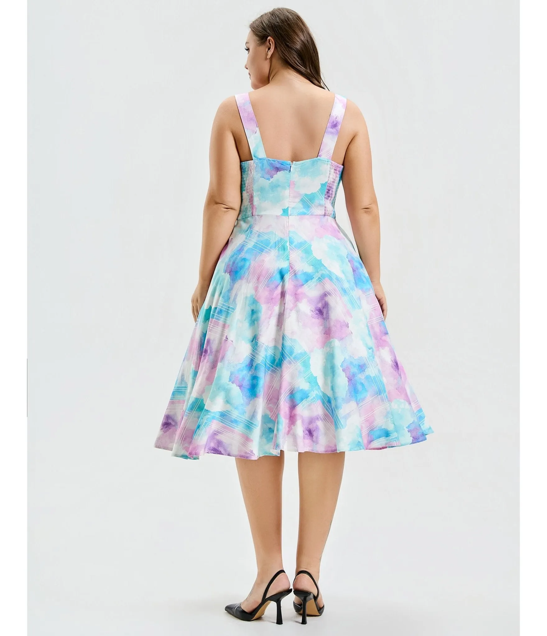 Plus Size Cotton Candy Skies Heidi Dress sold by Unique Vintage product image thumbnail 2