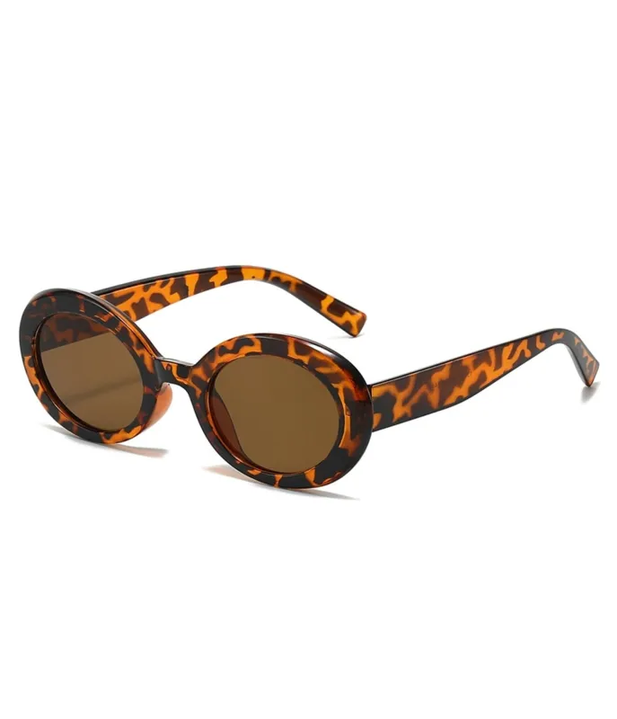 Tortoise Retro Round Sunglasses made by Unique Vintage