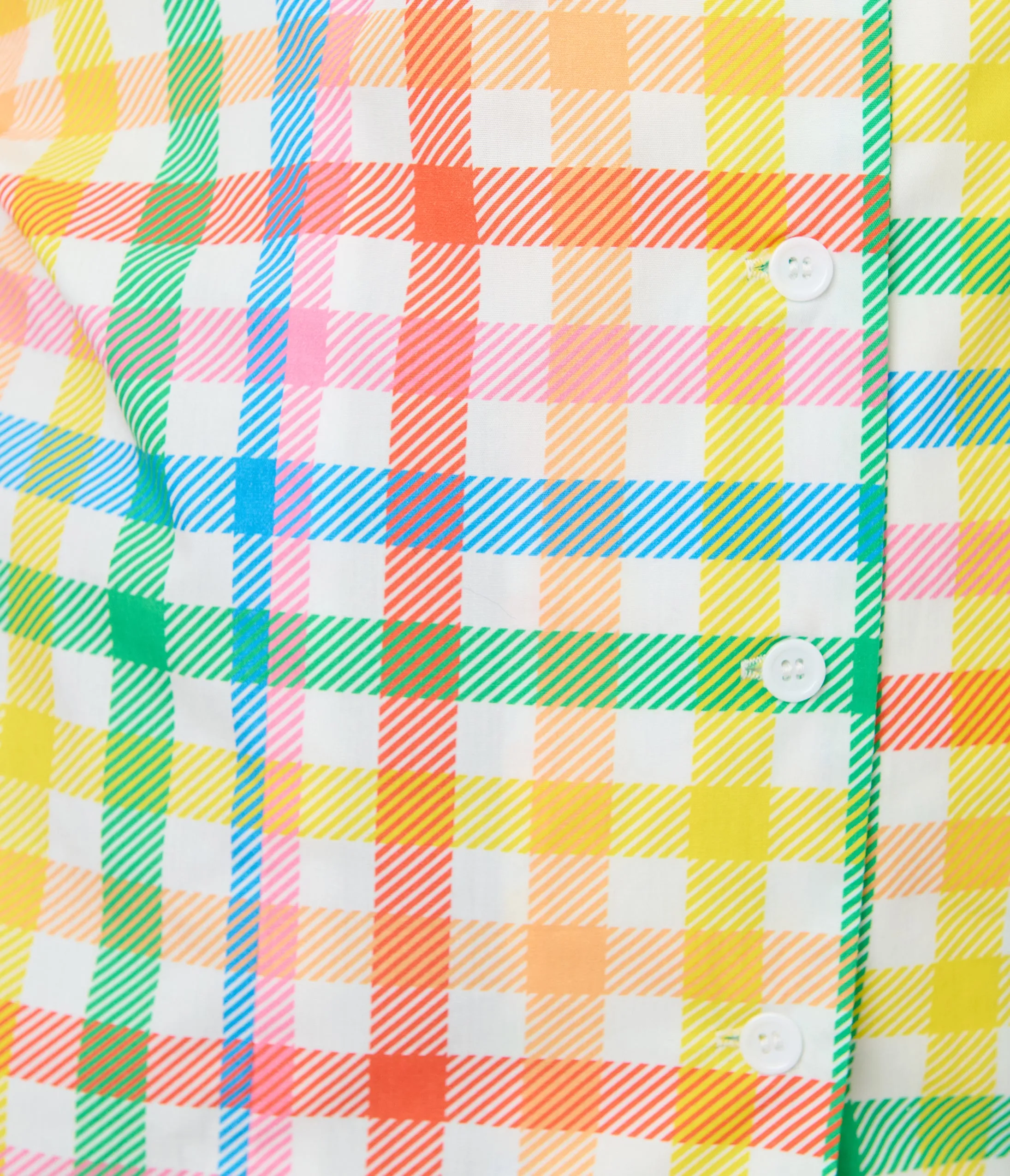 Unique Vintage Plus Size Rainbow Gingham Notched Collar Cotton Blouse sold by Unique Vintage product image thumbnail 5