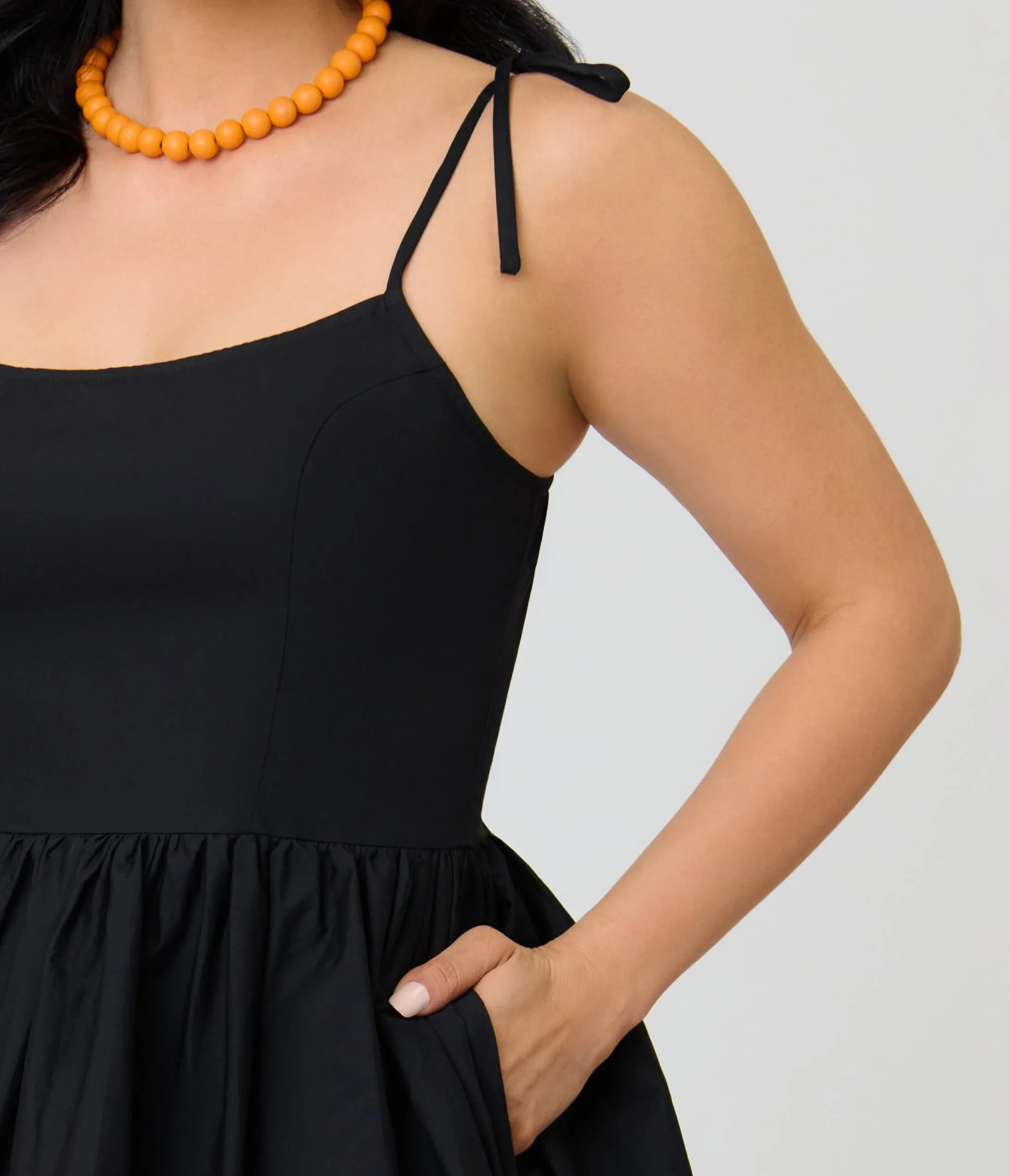 Unique Vintage Black & Rainbow Ribbon Bobbie Swing Dress sold by Unique Vintage product image thumbnail 4