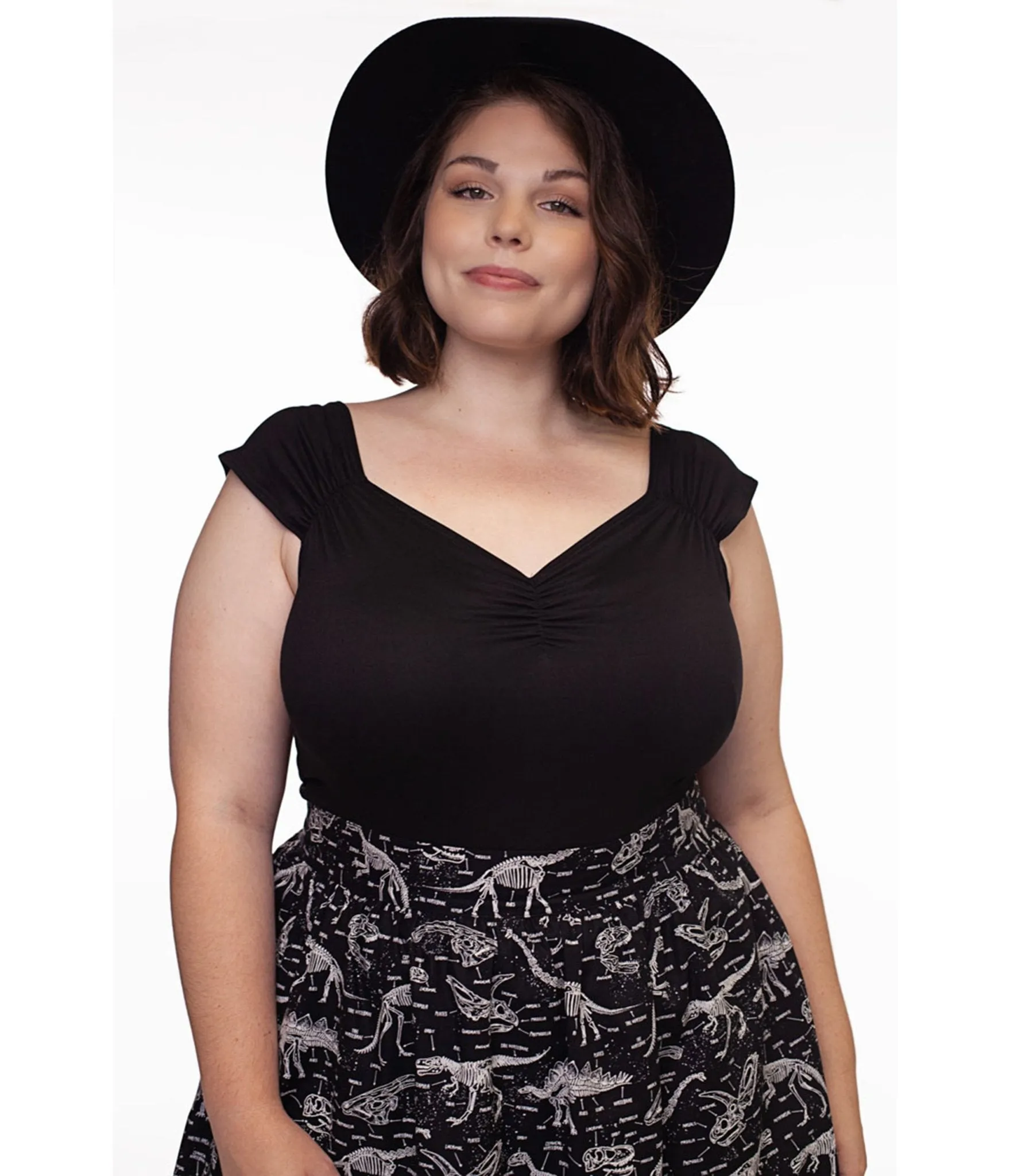 Retrolicious Black Isabel Top sold by Unique Vintage product image thumbnail 2