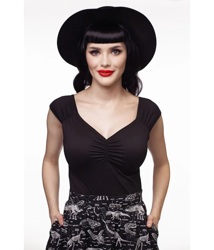 Retrolicious Black Isabel Top made by Retrolicious