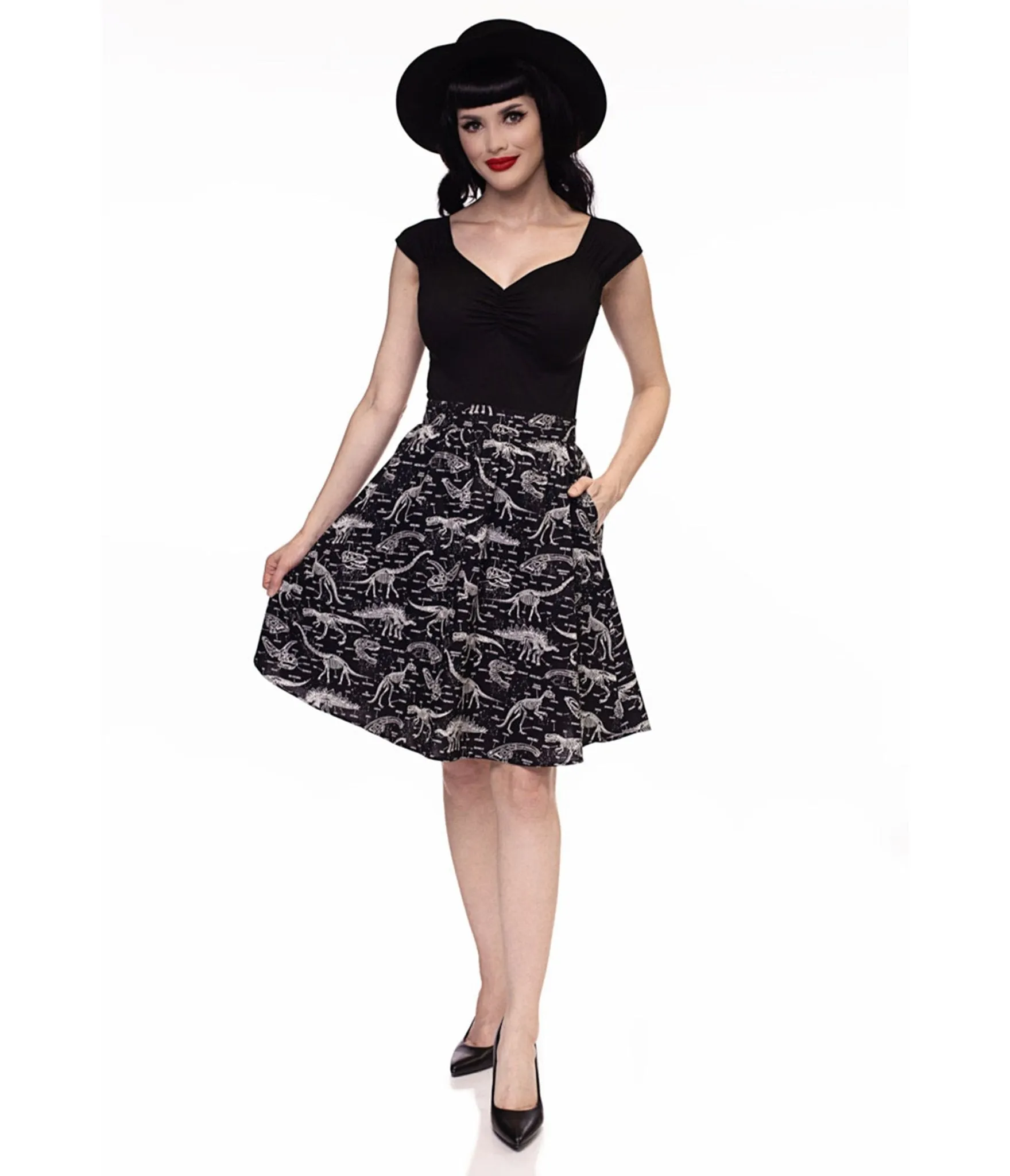 Retrolicious Black Isabel Top sold by Unique Vintage product image thumbnail 3