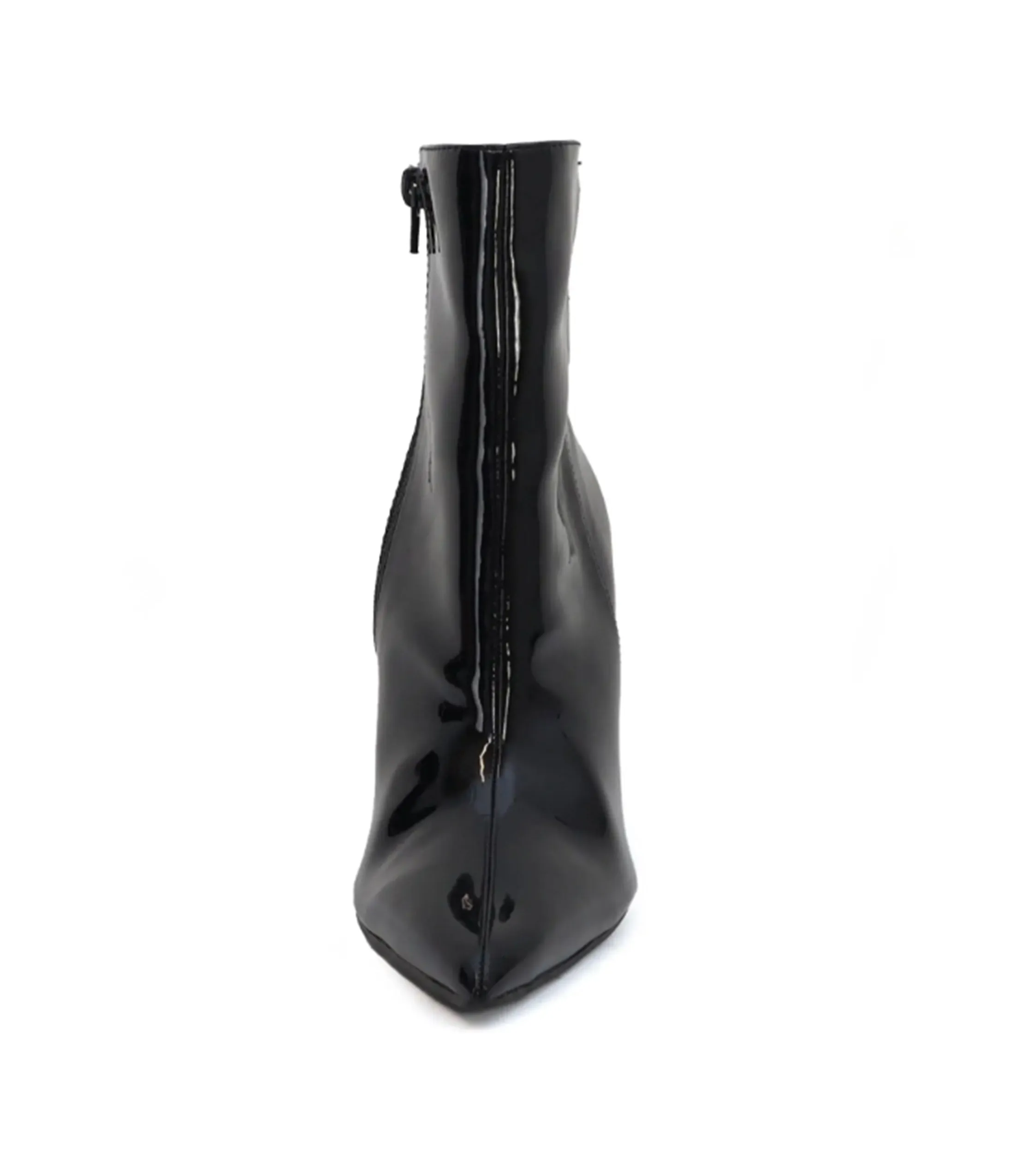 Black Patent Wedge Booties sold by Unique Vintage product image thumbnail 3