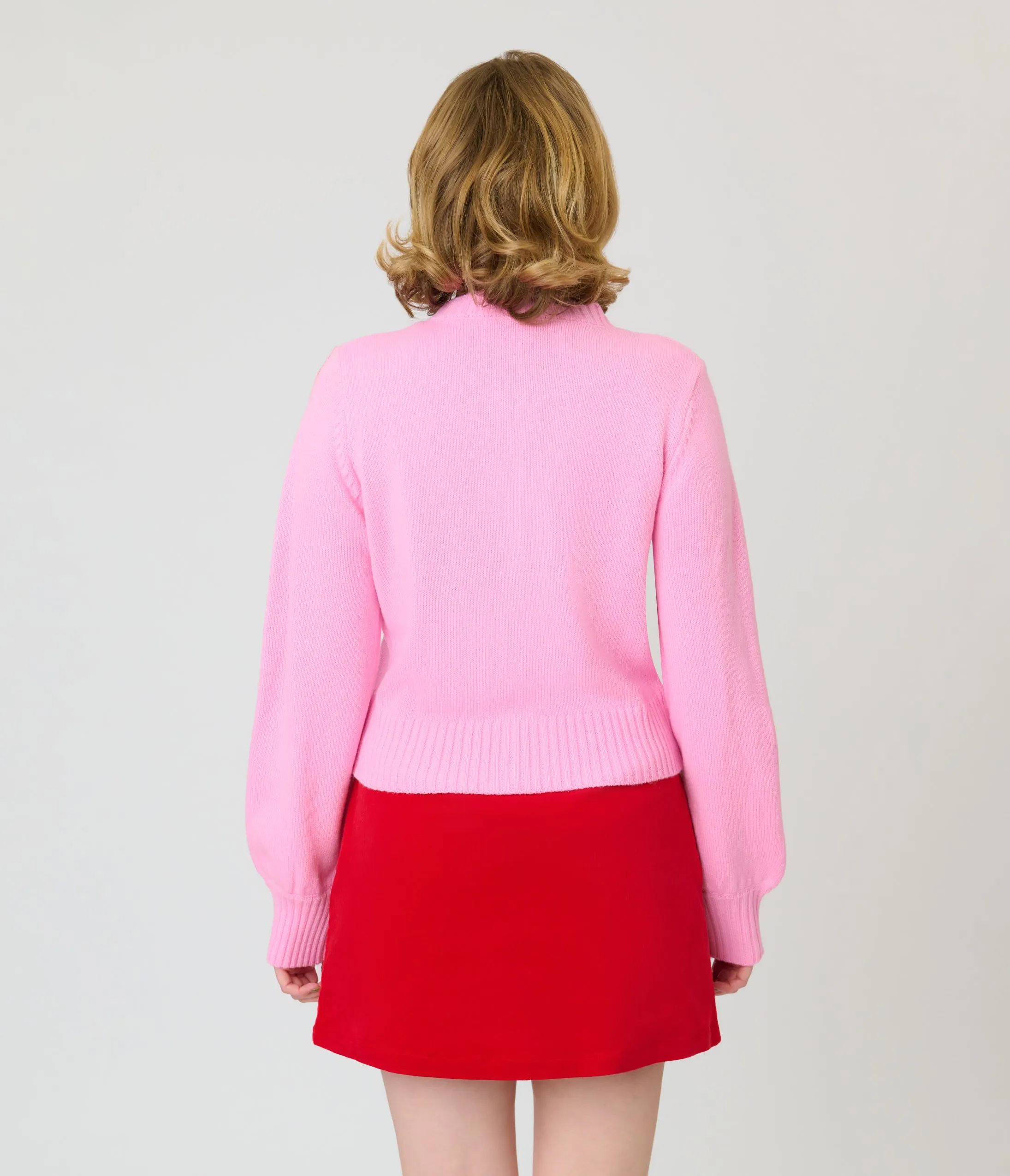 Unique Vintage Pink Rainbow Cropped Cardigan sold by Unique Vintage product image thumbnail 2