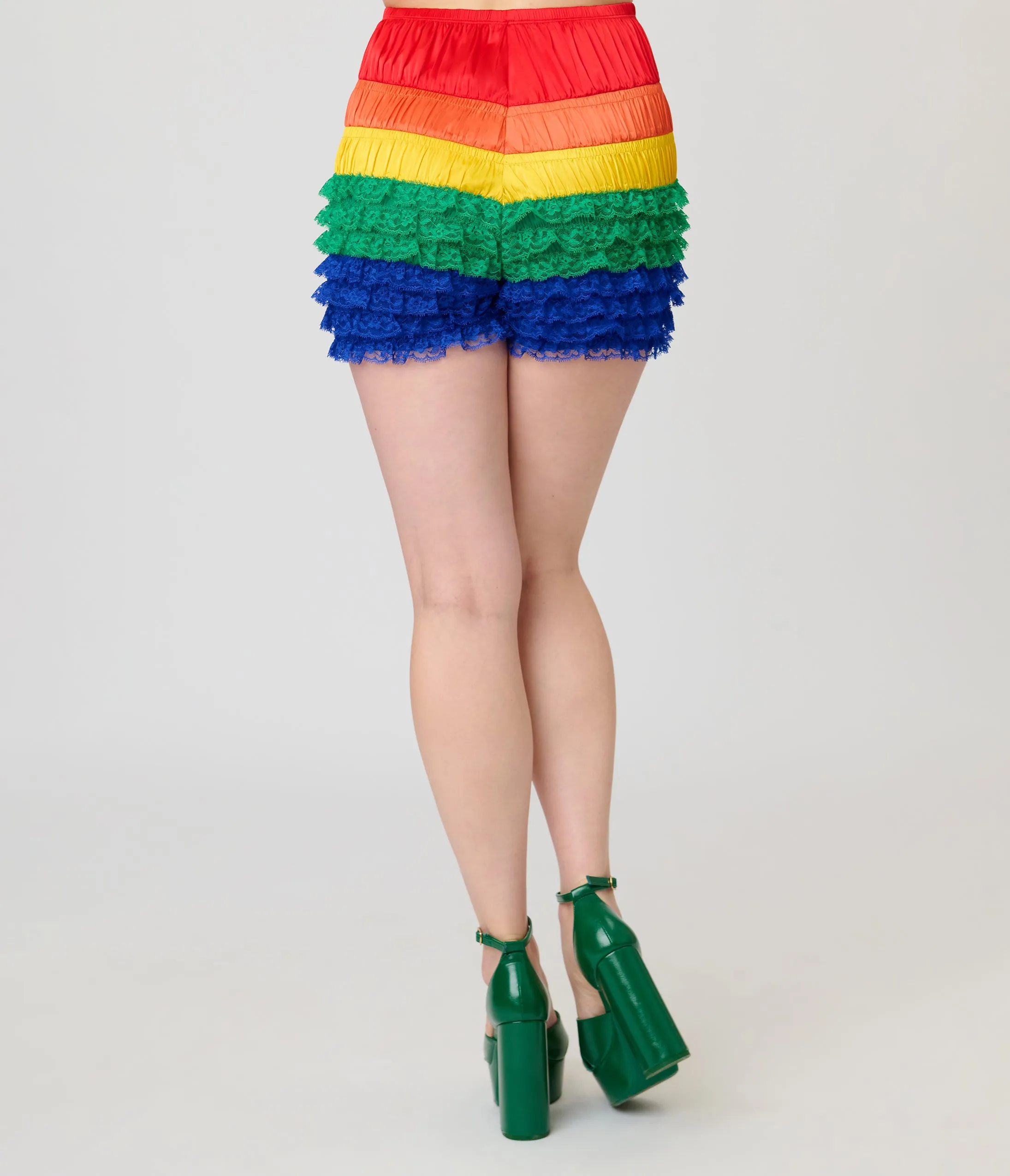 Unique Vintage Rainbow Multi Layered High Waisted Bloomers sold by Unique Vintage product image thumbnail 2