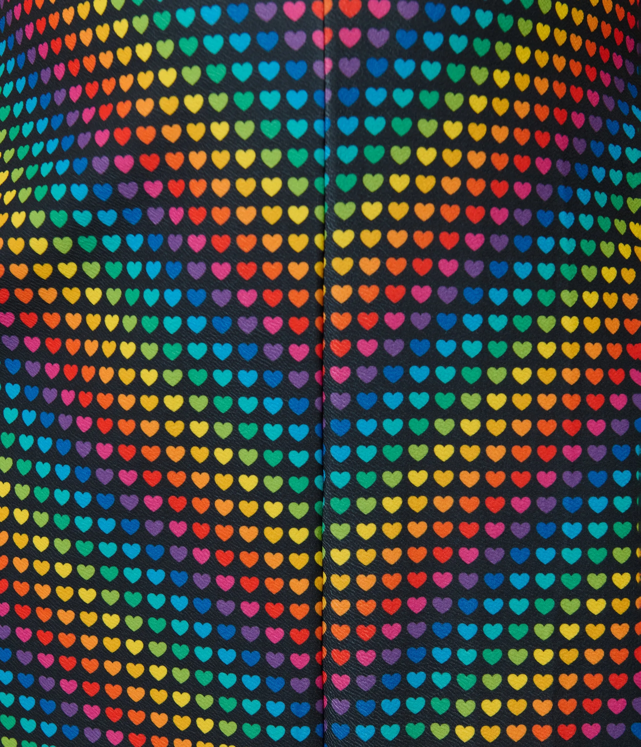 Smak Parlour Plus Size Black & Rainbow Heart Chevron Midi Dress sold by Unique Vintage product image thumbnail 5