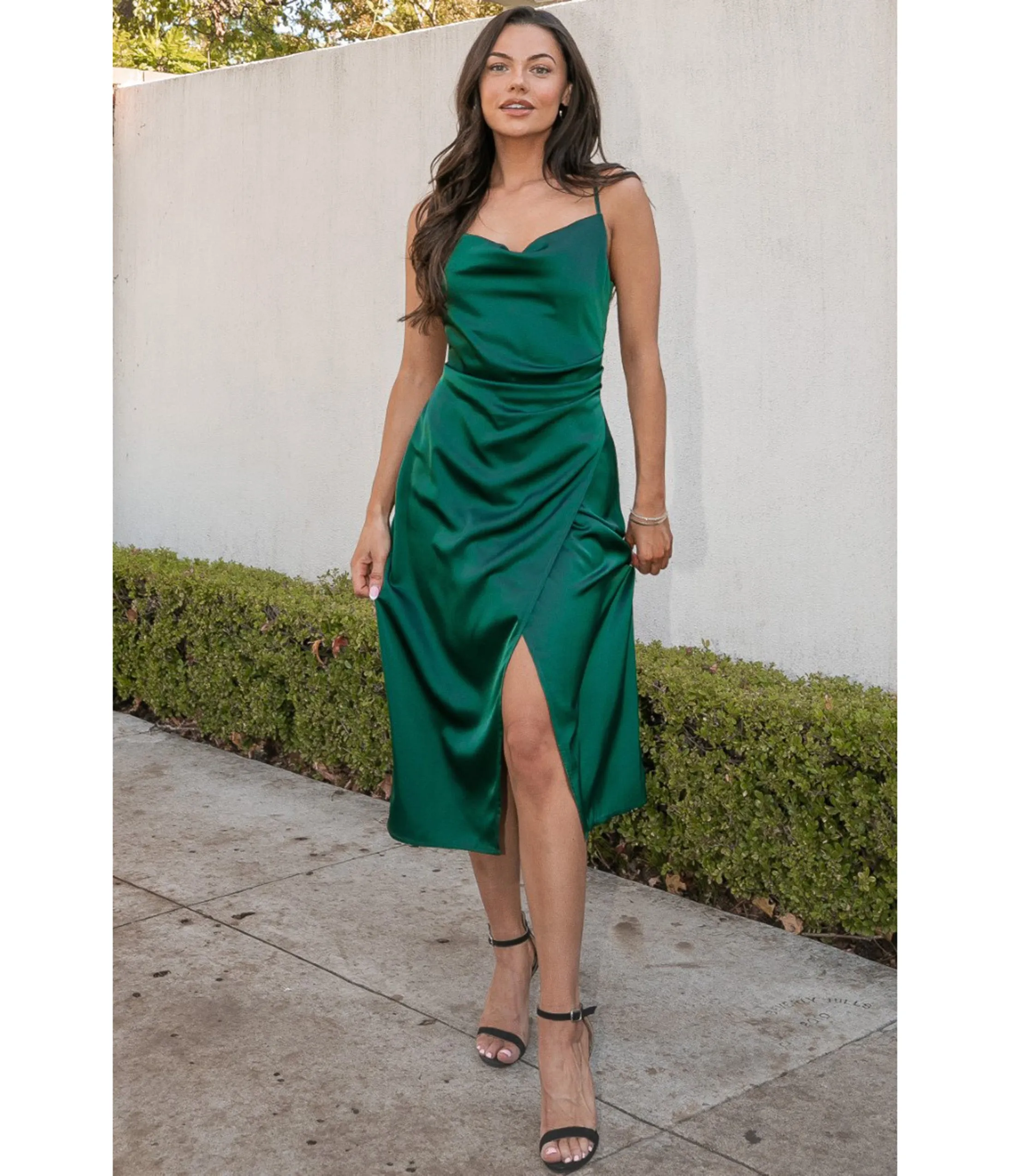 Emerald Emma Midi Dress sold by Unique Vintage product image thumbnail 4