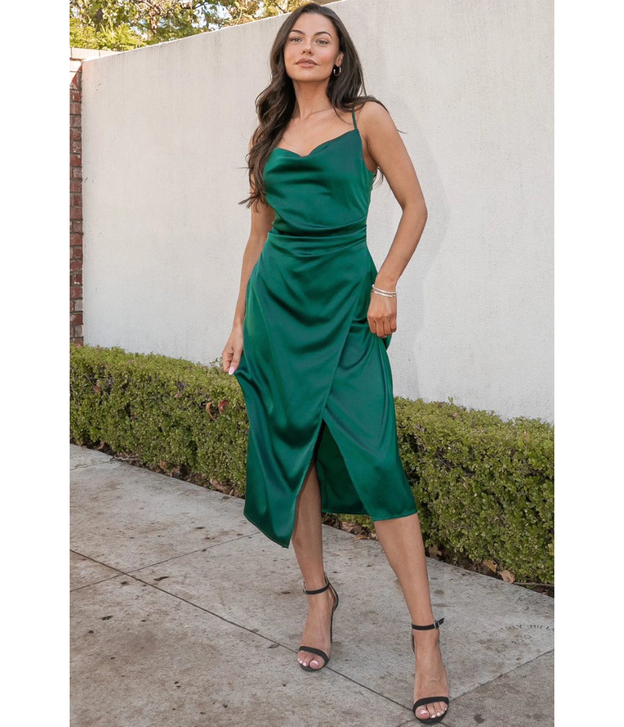 Emerald Emma Midi Dress sold by Unique Vintage