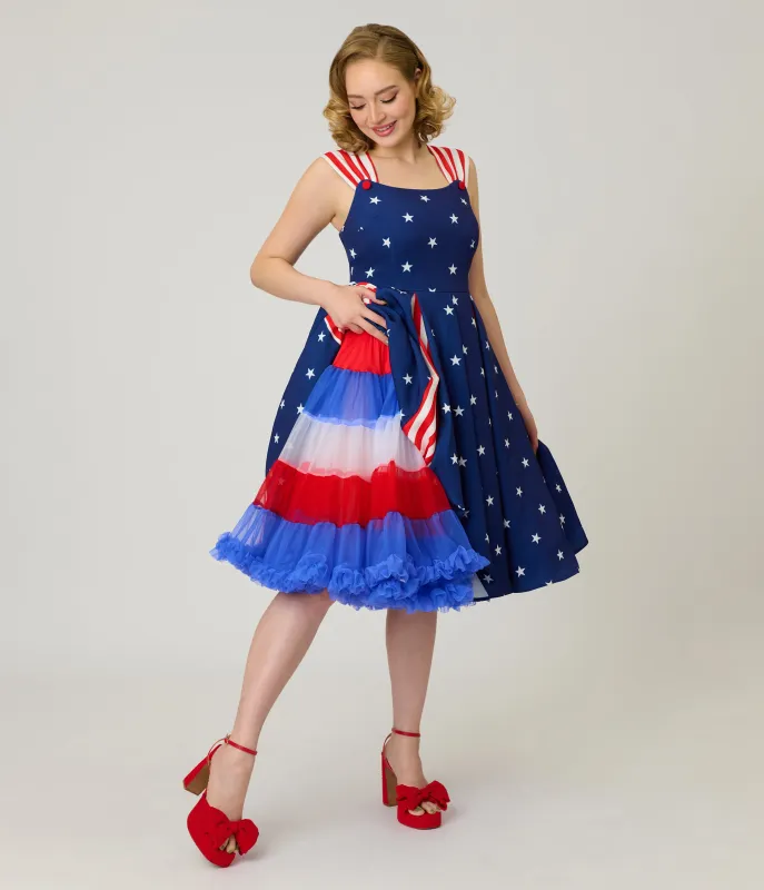 Unique Vintage Americana Tiered Petticoat made by Unique Vintage