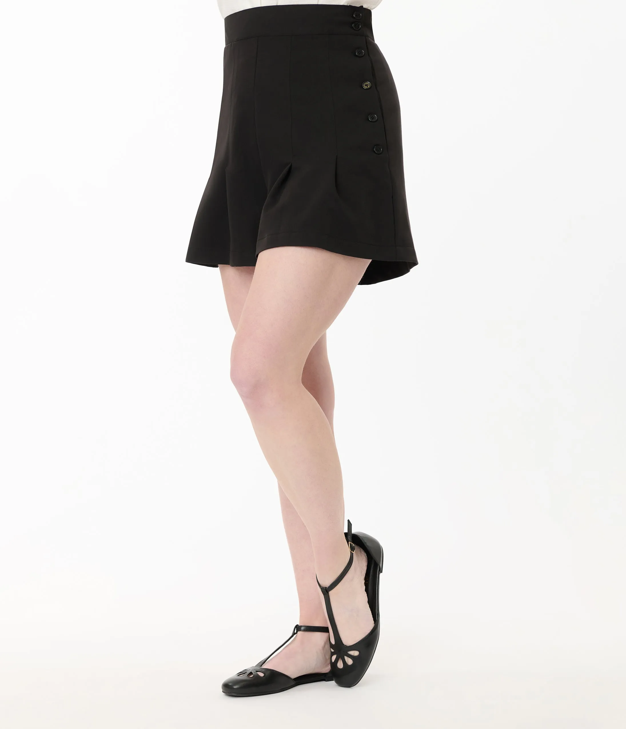 Unique Vintage Black Joyce Shorts sold by Unique Vintage product image thumbnail 2