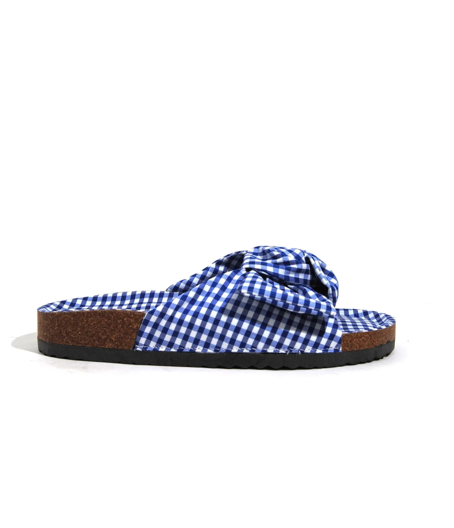 Blue Gingham Bow Sandals sold by Unique Vintage product image thumbnail 2