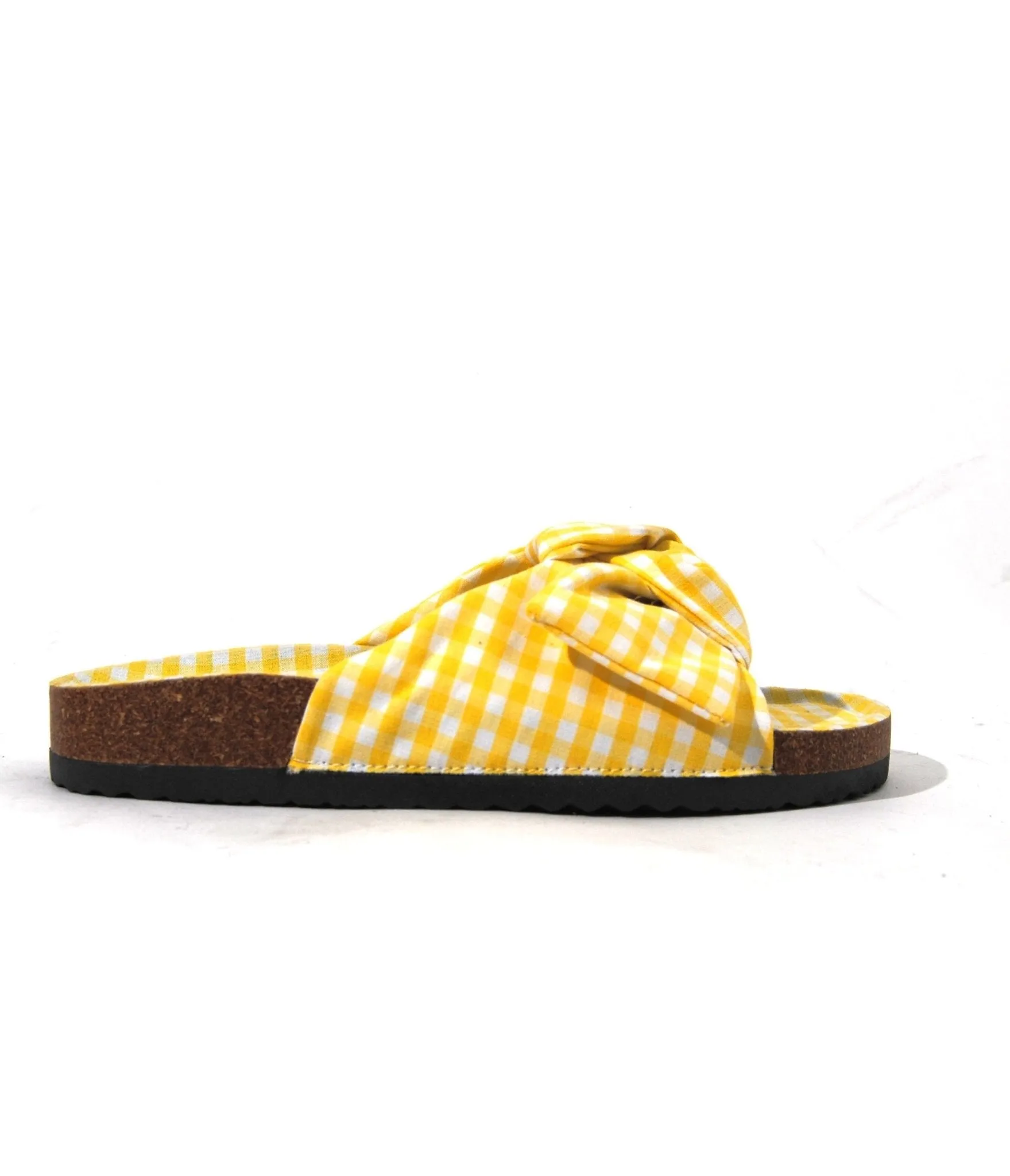 Yellow Gingham Bow Sandals sold by Unique Vintage product image thumbnail 2