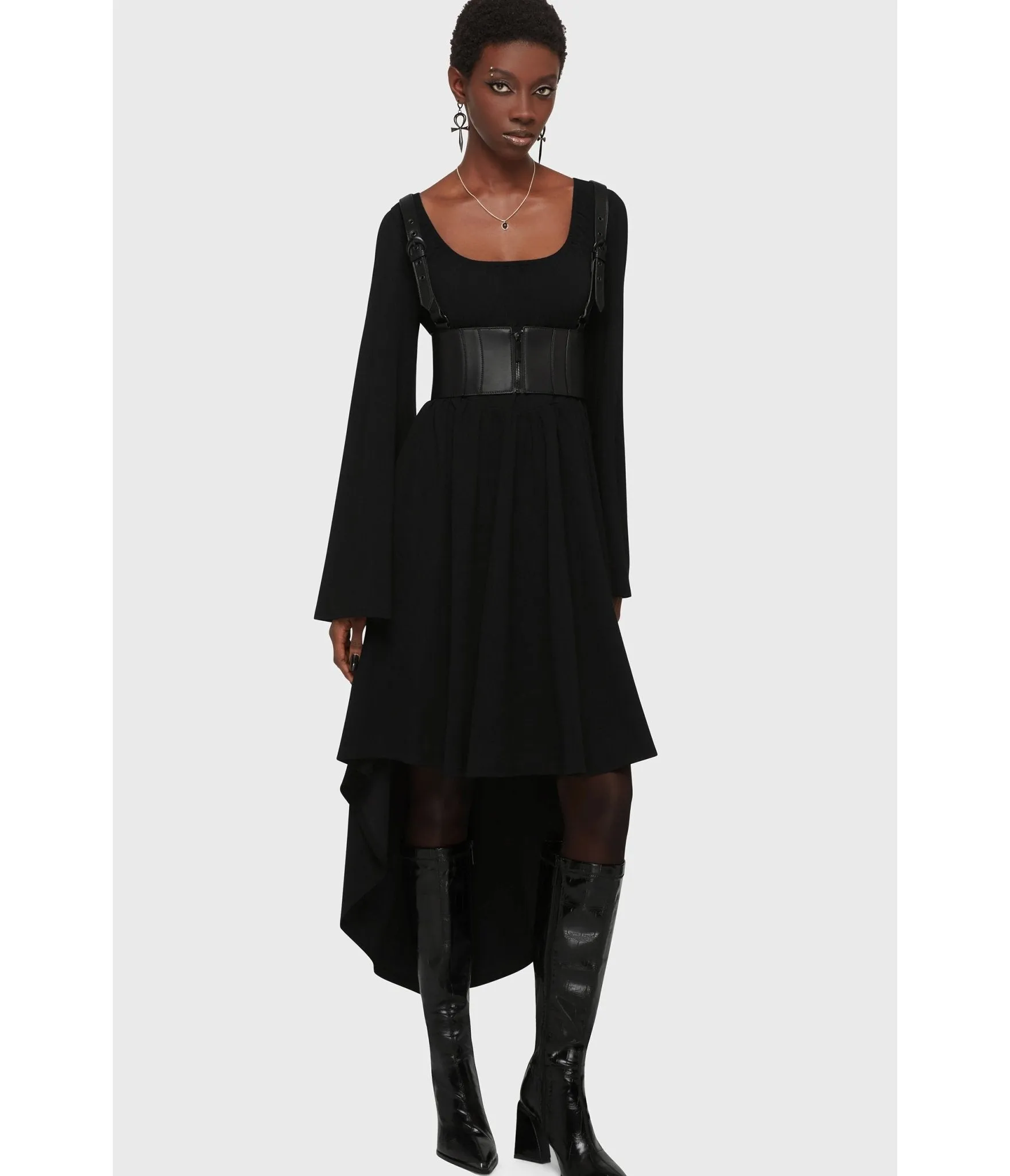 Kill Star Black Eye Of Eris Hi-Low Dress sold by Unique Vintage