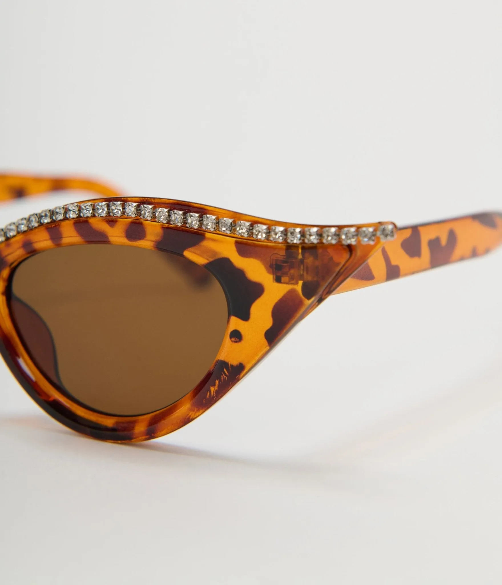 Unique Vintage Tortoise Rhinestone Cat Eye Sunglasses sold by Unique Vintage product image thumbnail 2