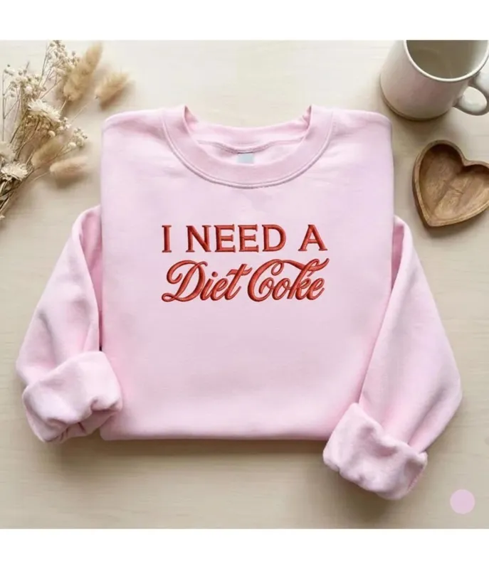 I Need A Diet Coke Unisex Crewneck Sweatshirt made by Unique Vintage