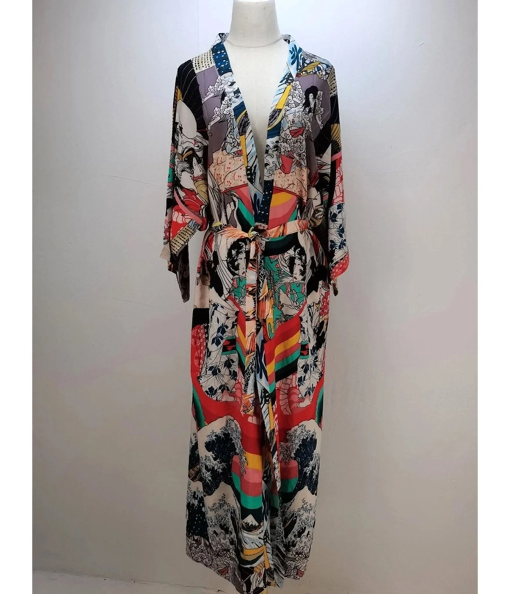 Bohemian Printed Resort Kimono sold by Unique Vintage product image thumbnail 3