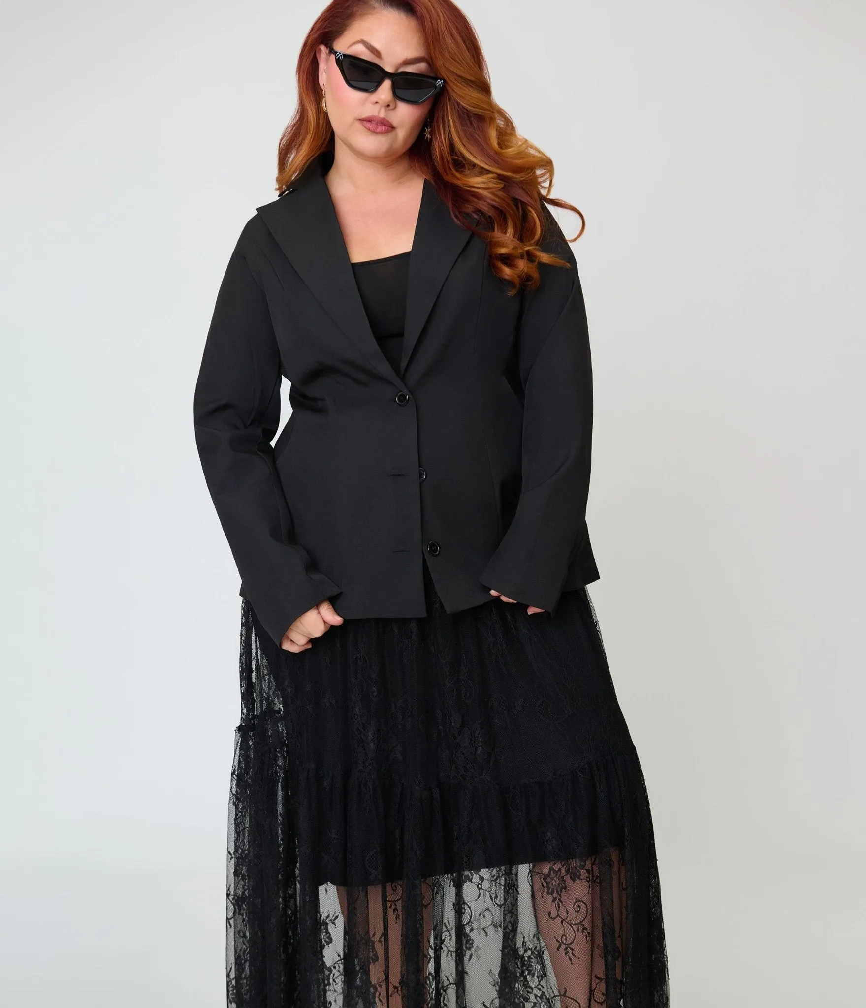 Kill Star Plus Size Black Oblivienne Jacket sold by Unique Vintage product image thumbnail 3