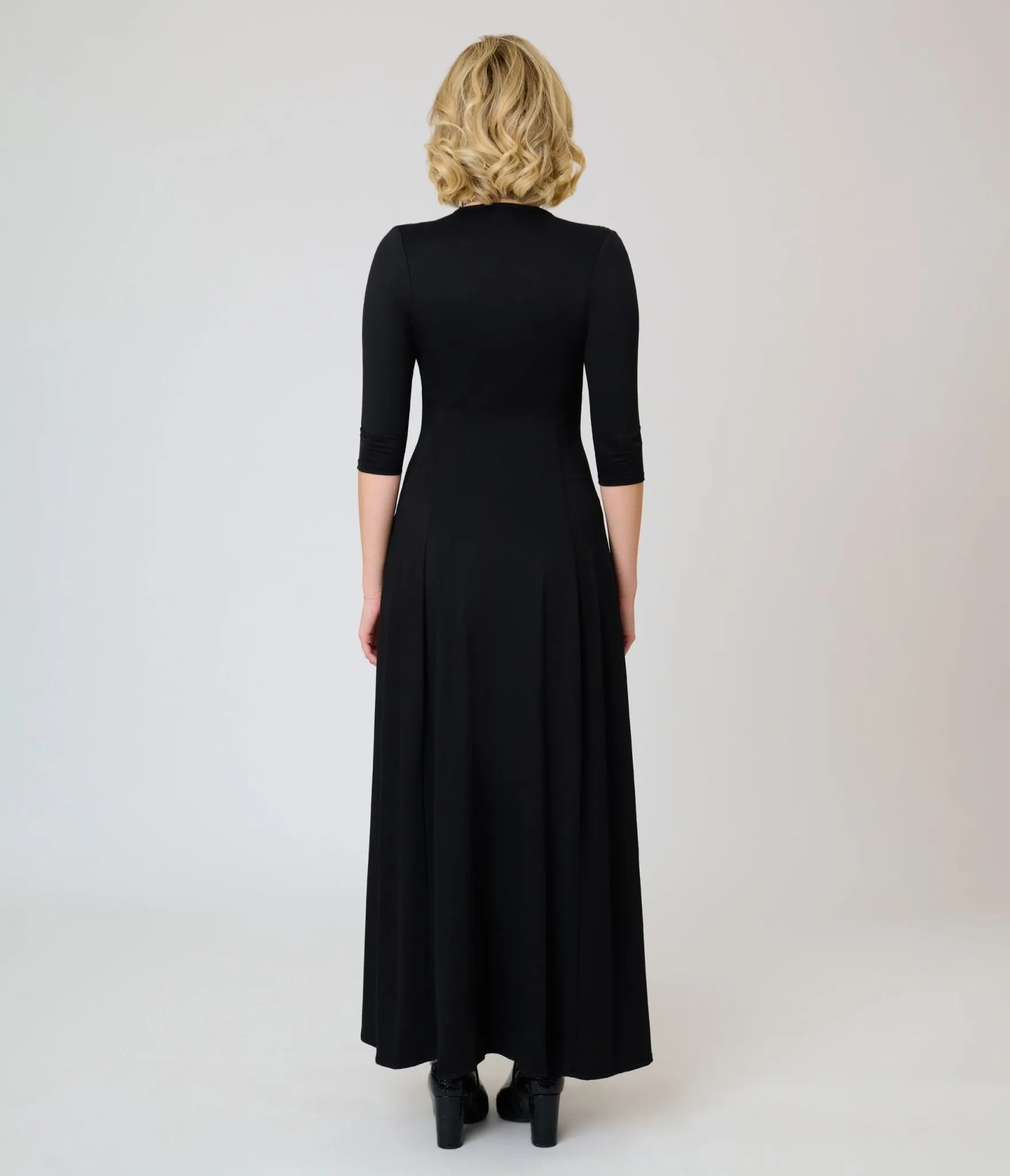 Wax Poetic Black Knit Raquel Maxi Dress sold by Unique Vintage product image thumbnail 2