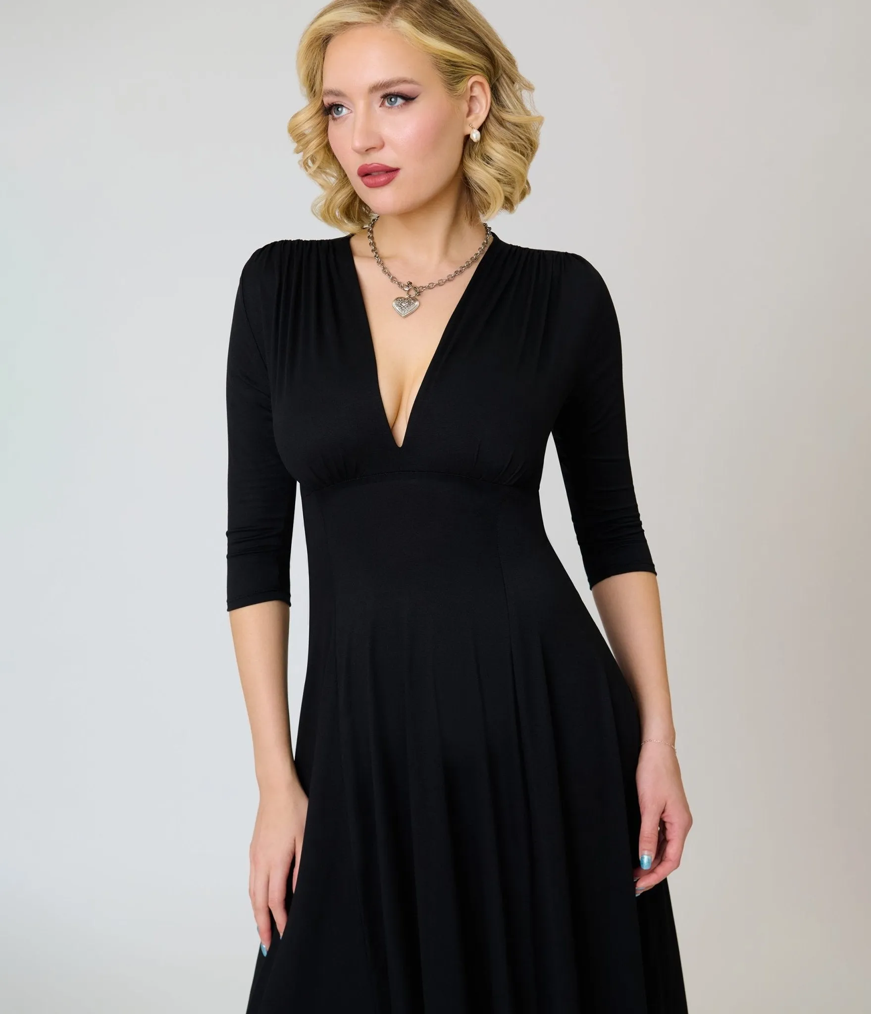 Wax Poetic Black Knit Raquel Maxi Dress sold by Unique Vintage product image thumbnail 3