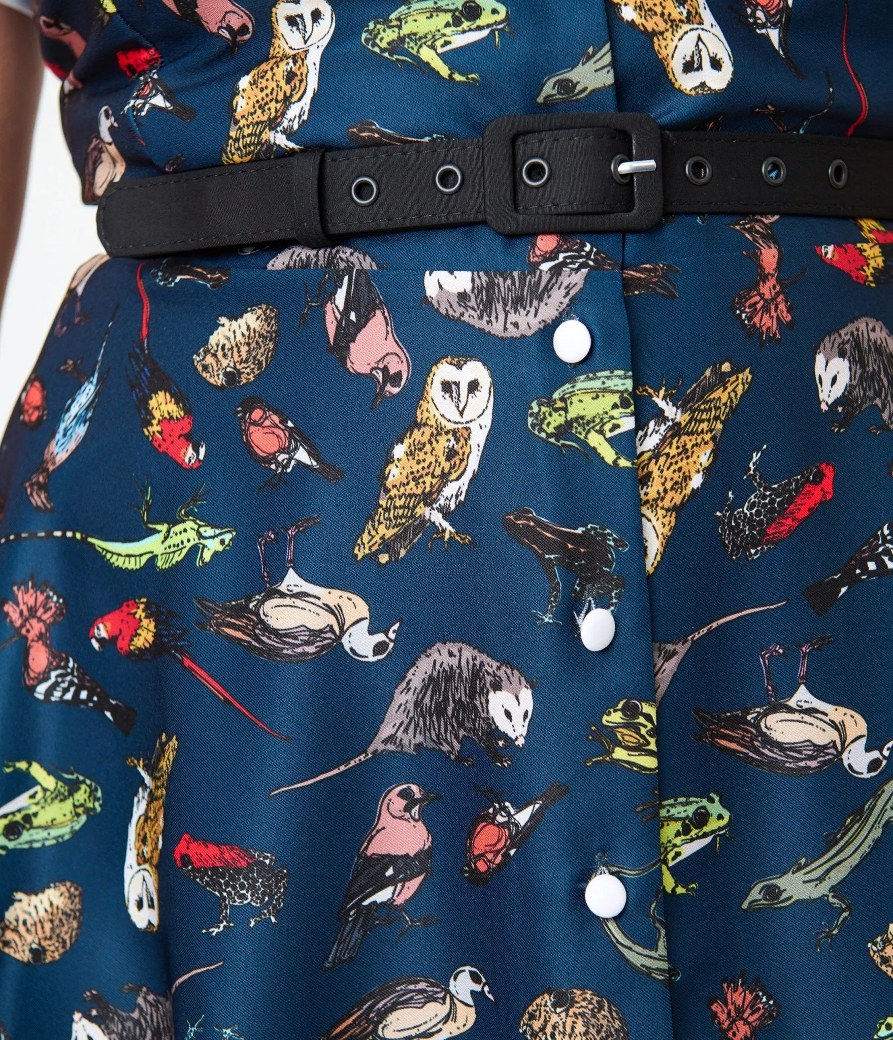Unique Vintage Plus Size Navy Creatures Print Alexis Swing Dress sold by Unique Vintage product image thumbnail 4