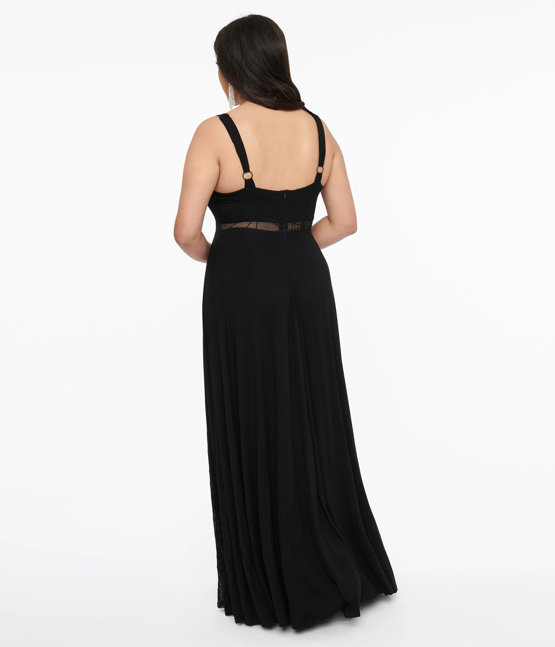 Black Arachnophobia Maxi Dress sold by Unique Vintage product image thumbnail 3
