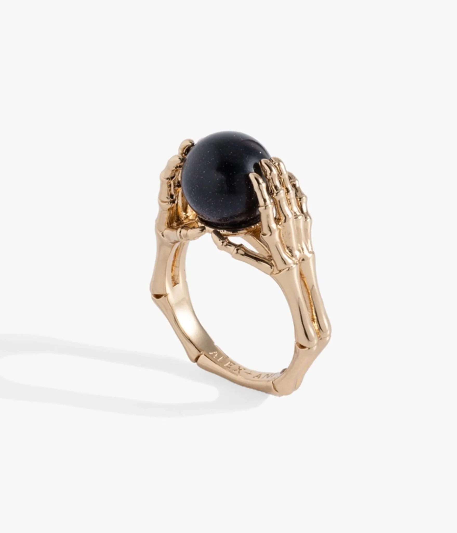 Gold Tone Skeleton Hand Statement Ring sold by Unique Vintage product image thumbnail 2