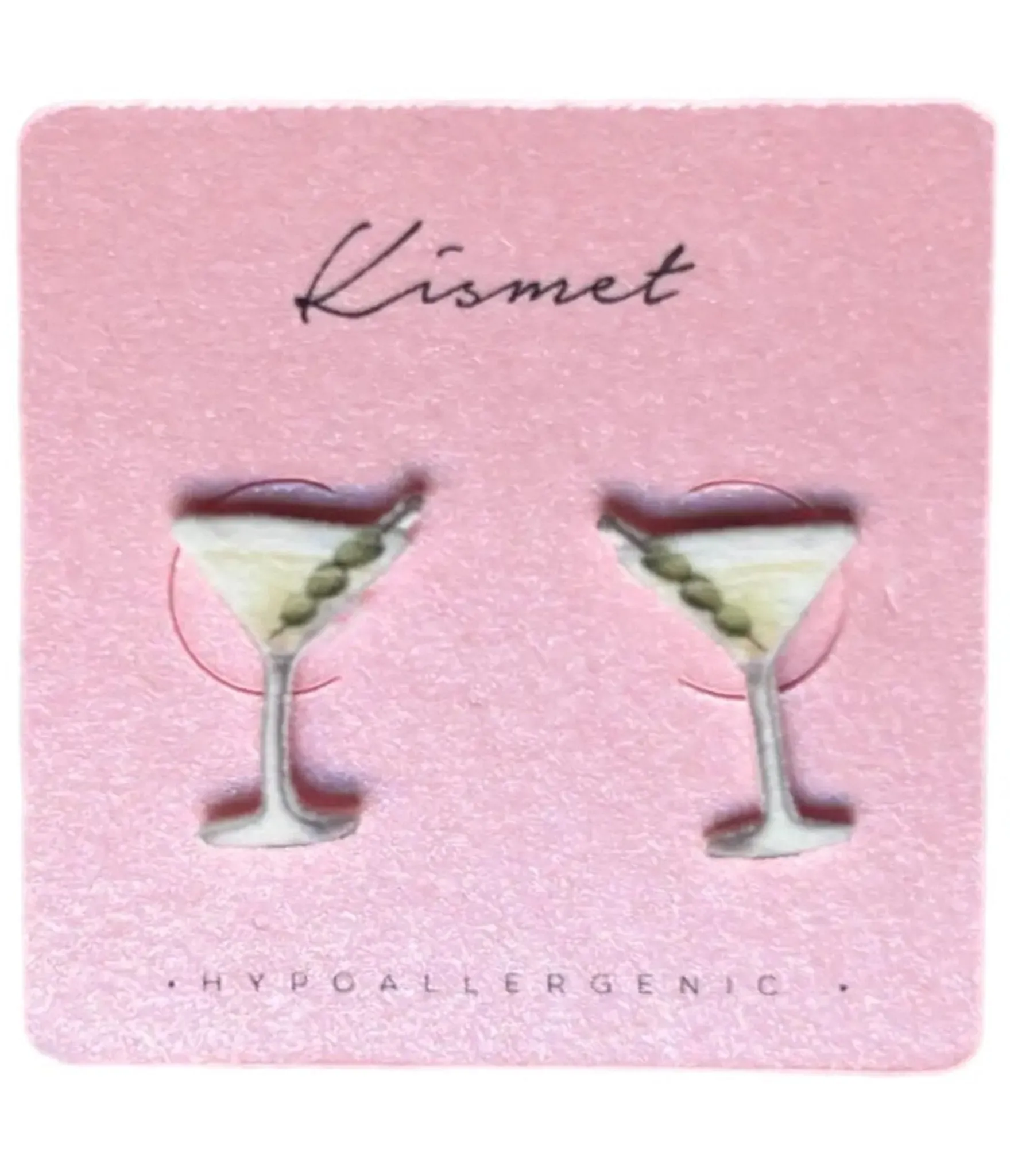 Martini Glass Novelty Stud Earrings sold by Unique Vintage product image thumbnail 2