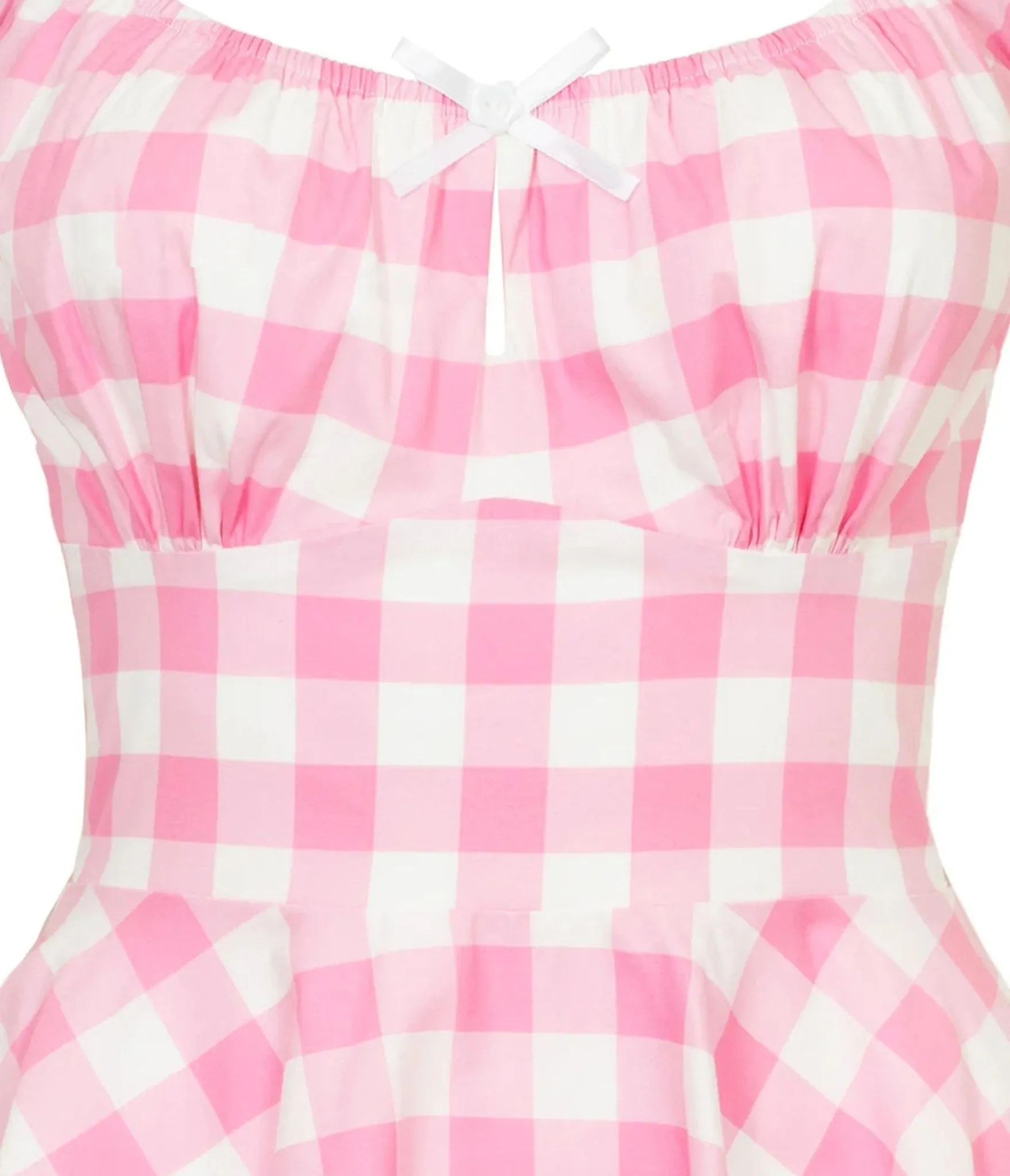 Hell Bunny Pink Gingham Swing Dress sold by Unique Vintage product image thumbnail 5