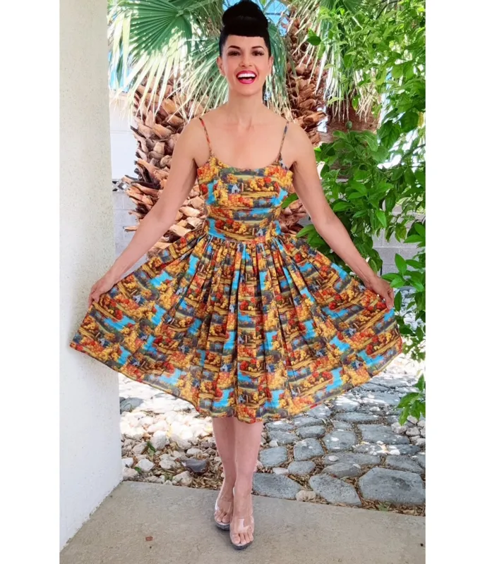 Bernie Dexter Scenic Print Chelsea Swing Dress made by Bernie Dexter