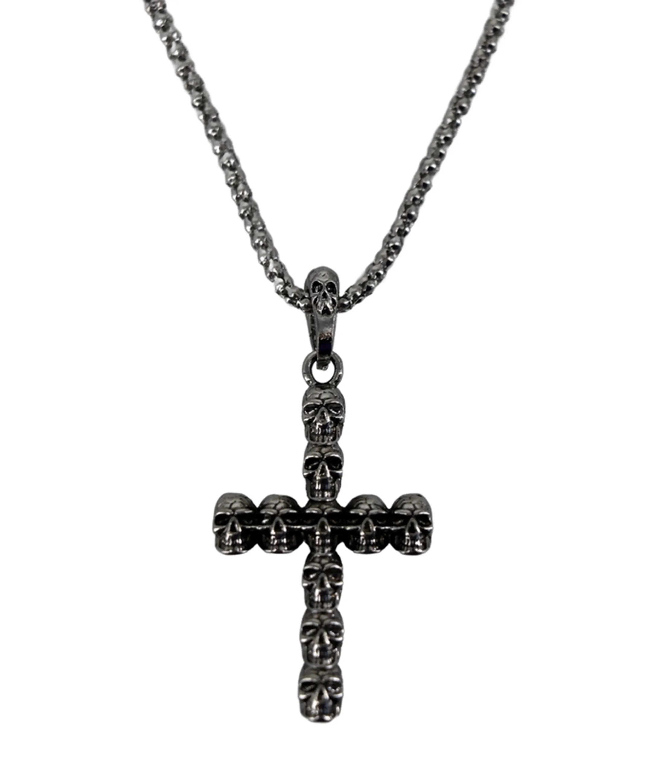 Skull Cross Pendant Necklace sold by Unique Vintage product image thumbnail 2