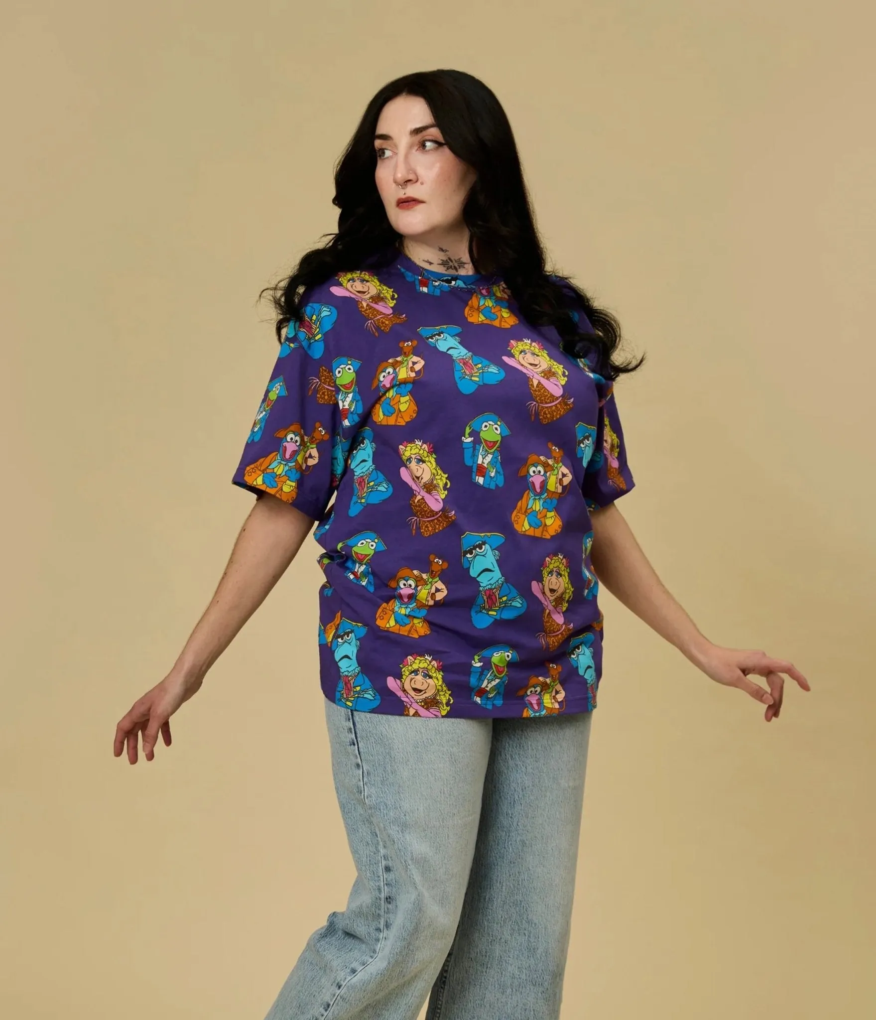 Cakeworthy Purple Muppet Treasure Island Unisex Tee sold by Unique Vintage product image thumbnail 2