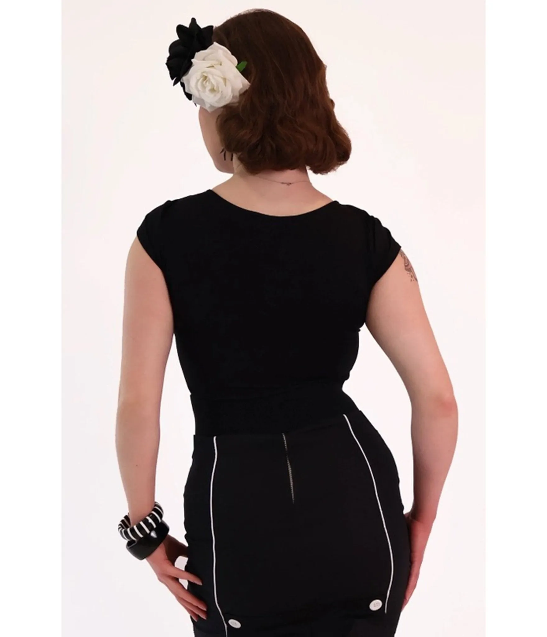 Bonsai Kitten Black Bat Cutout Top sold by Unique Vintage product image thumbnail 2