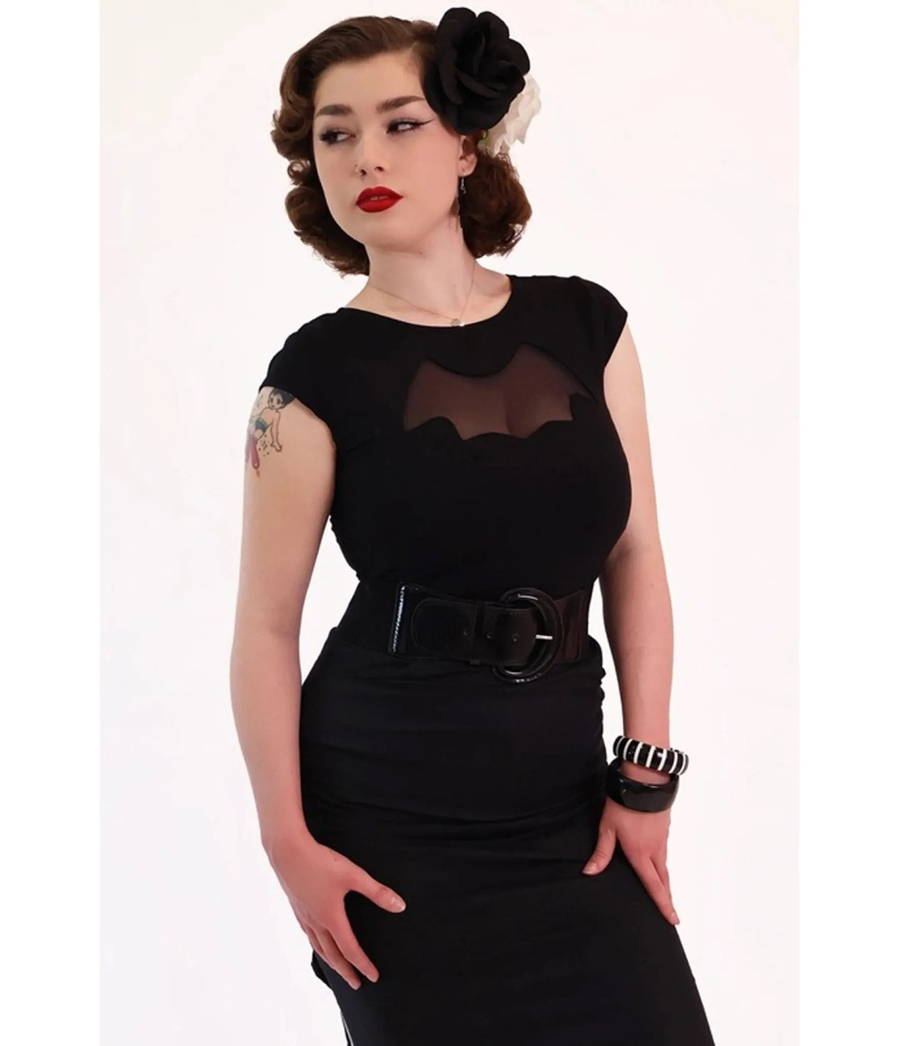Bonsai Kitten Black Bat Cutout Top sold by Unique Vintage product image thumbnail 3