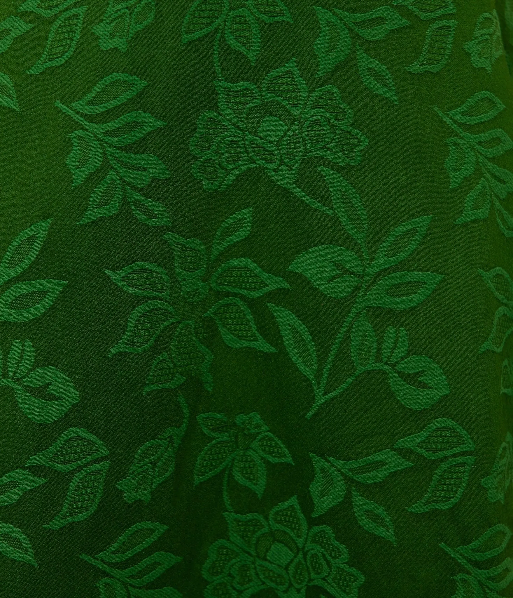 Unique Vintage Plus Size Green Floral Jacquard Sweetheart Swing Dress sold by Unique Vintage product image thumbnail 5