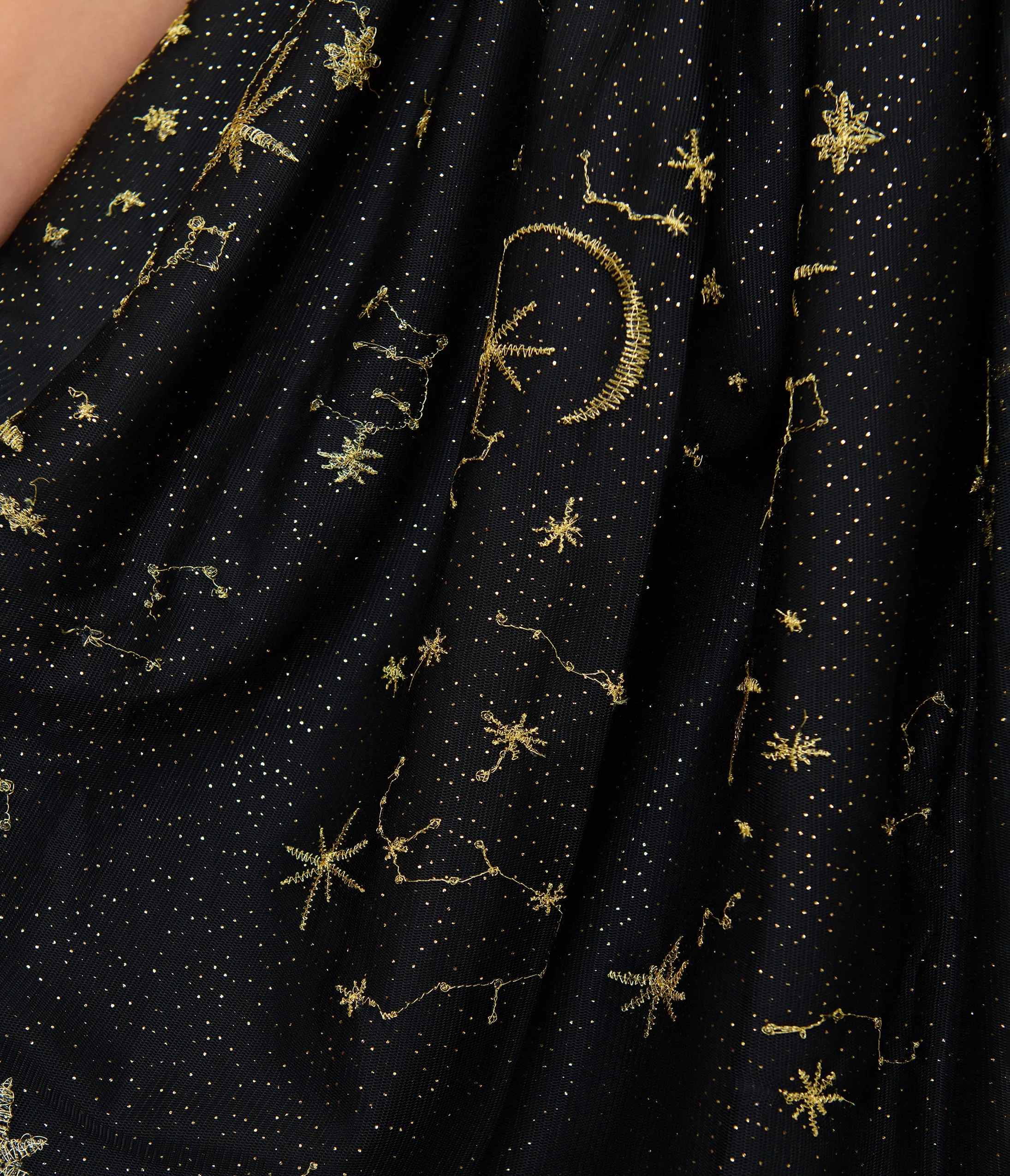 Magnolia Place Black Celestial Midori Swing Dress sold by Unique Vintage product image thumbnail 4