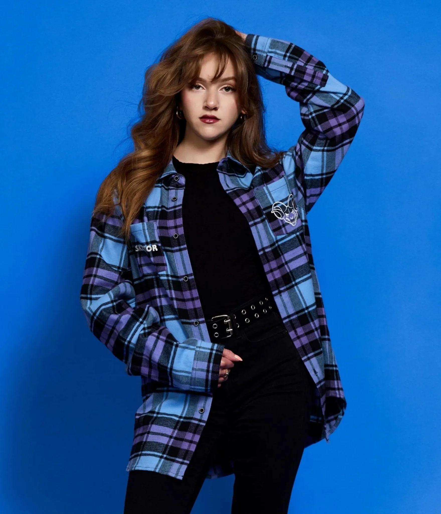 Cakeworthy Masters of the Universe Skeletor Flannel sold by Unique Vintage product image thumbnail 3
