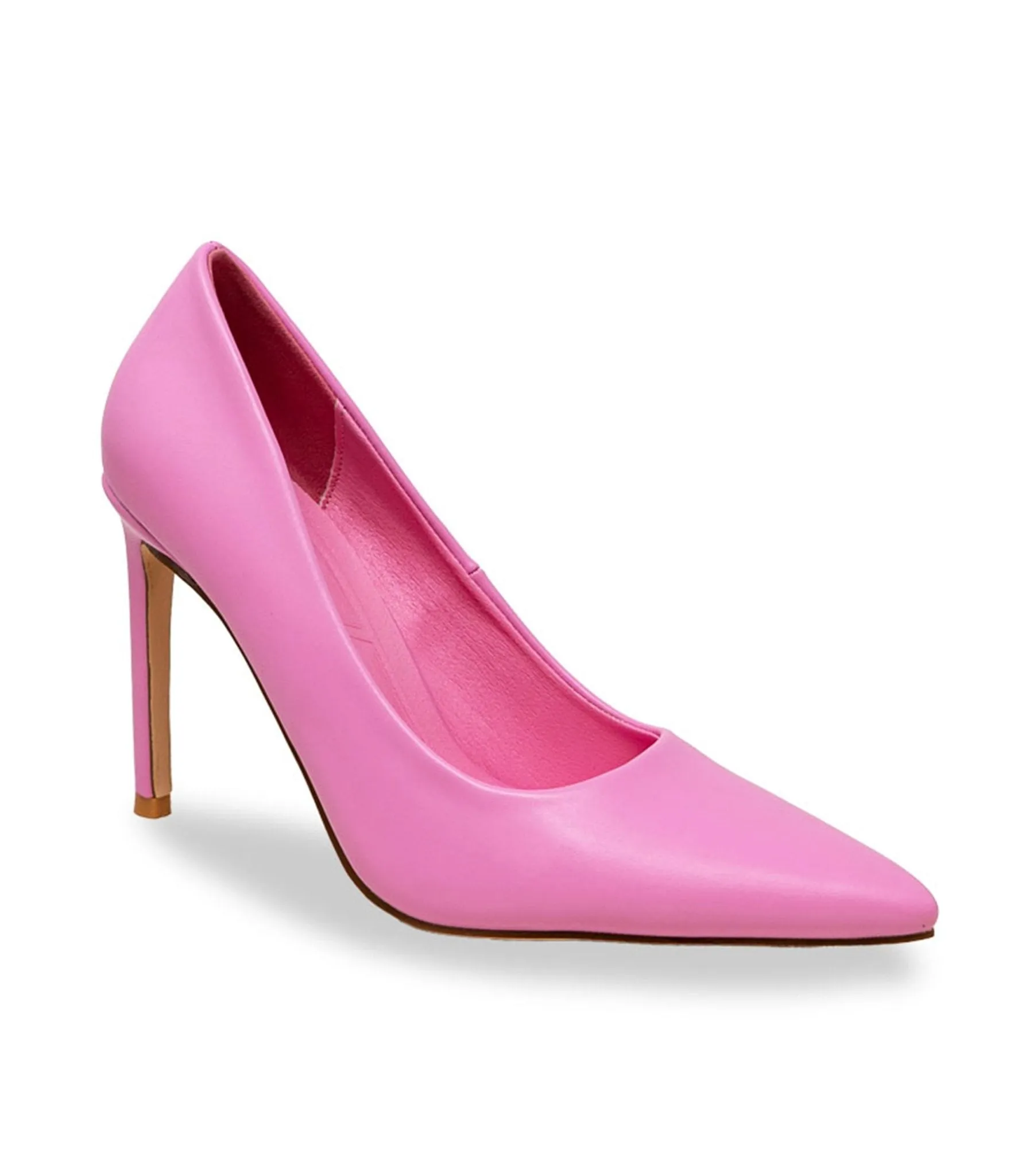 Pink Leatherette Pointed Toe Heels sold by Unique Vintage