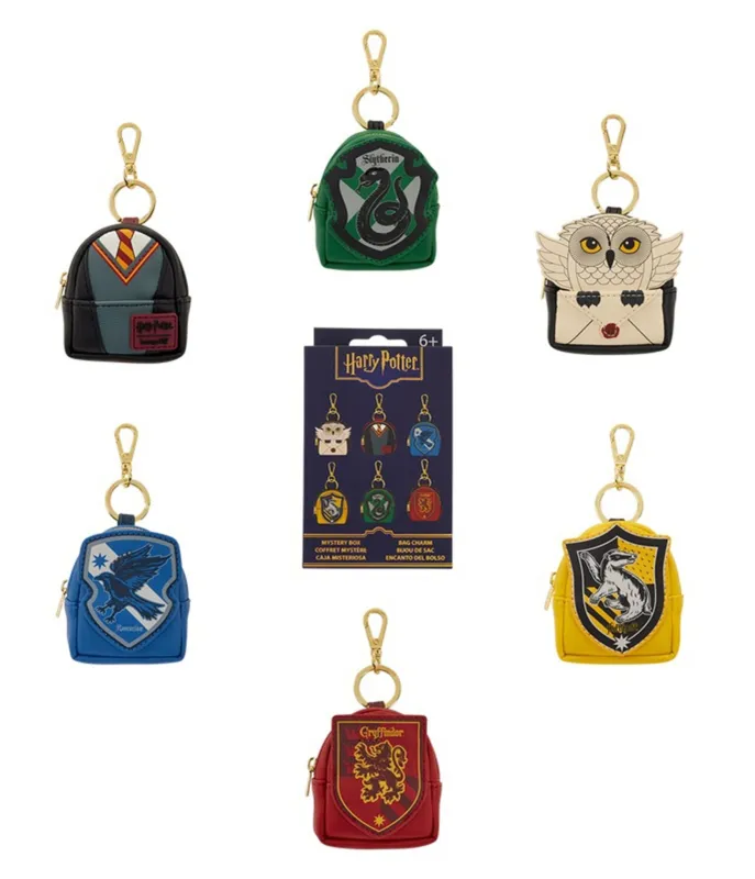 Loungefly Harry Potter Hogwarts™ Mystery Mini Backpack Keychain Charm made by Loungefly