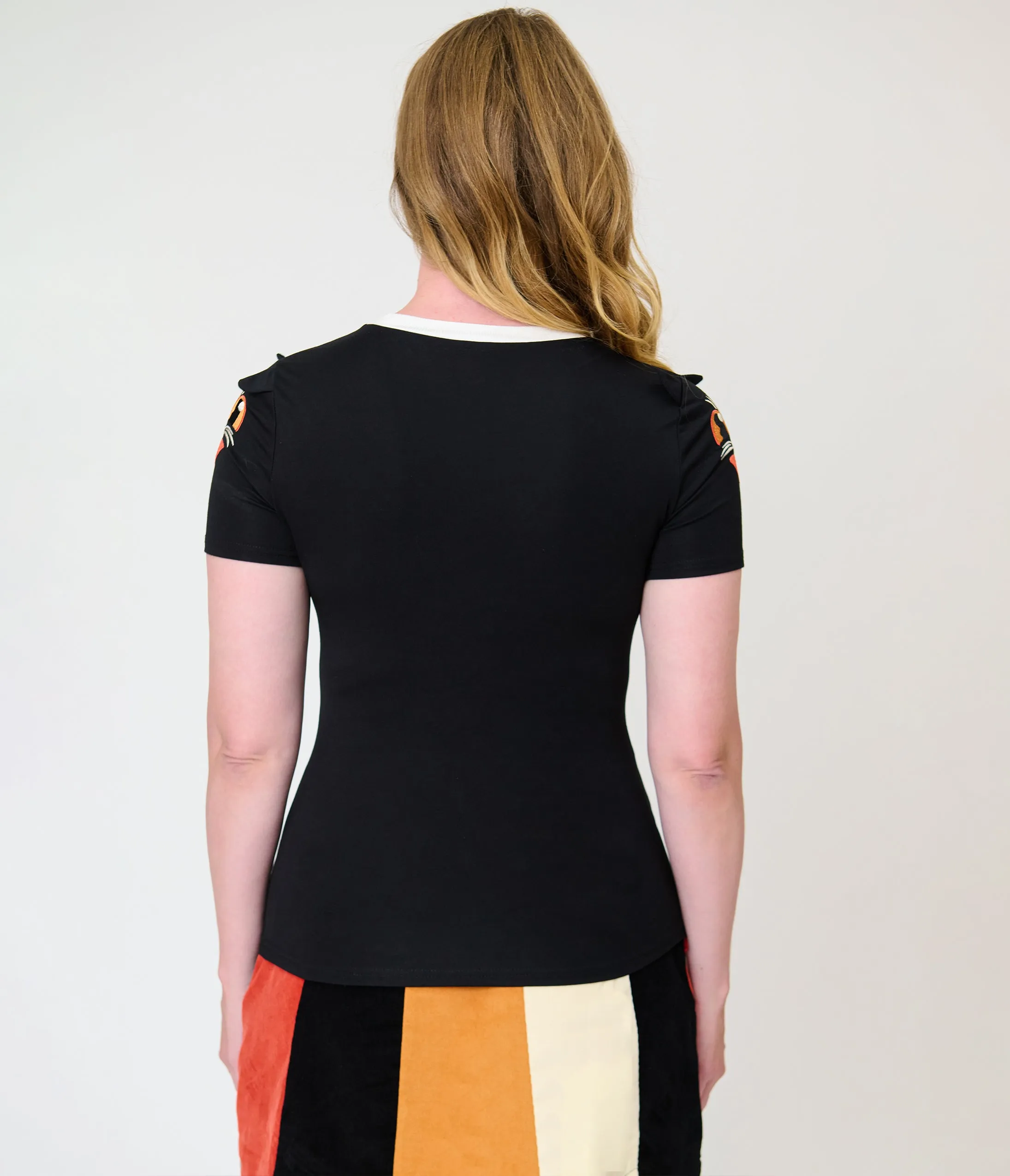 Unique Vintage Black Cat Detail Back to Basics Top sold by Unique Vintage product image thumbnail 2